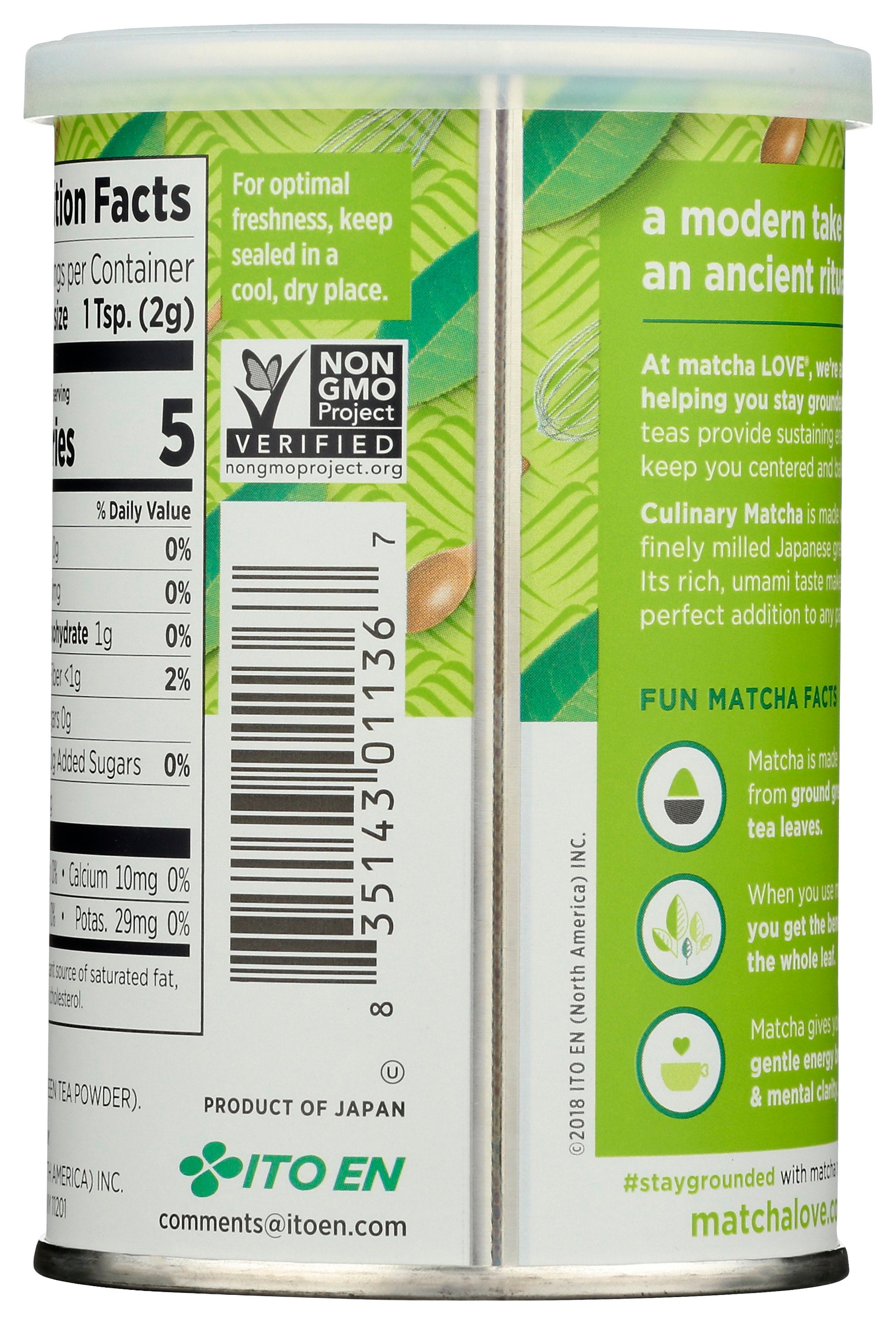 MATCHA MATCHA PWDR CULINARY 100G - Case of 6
