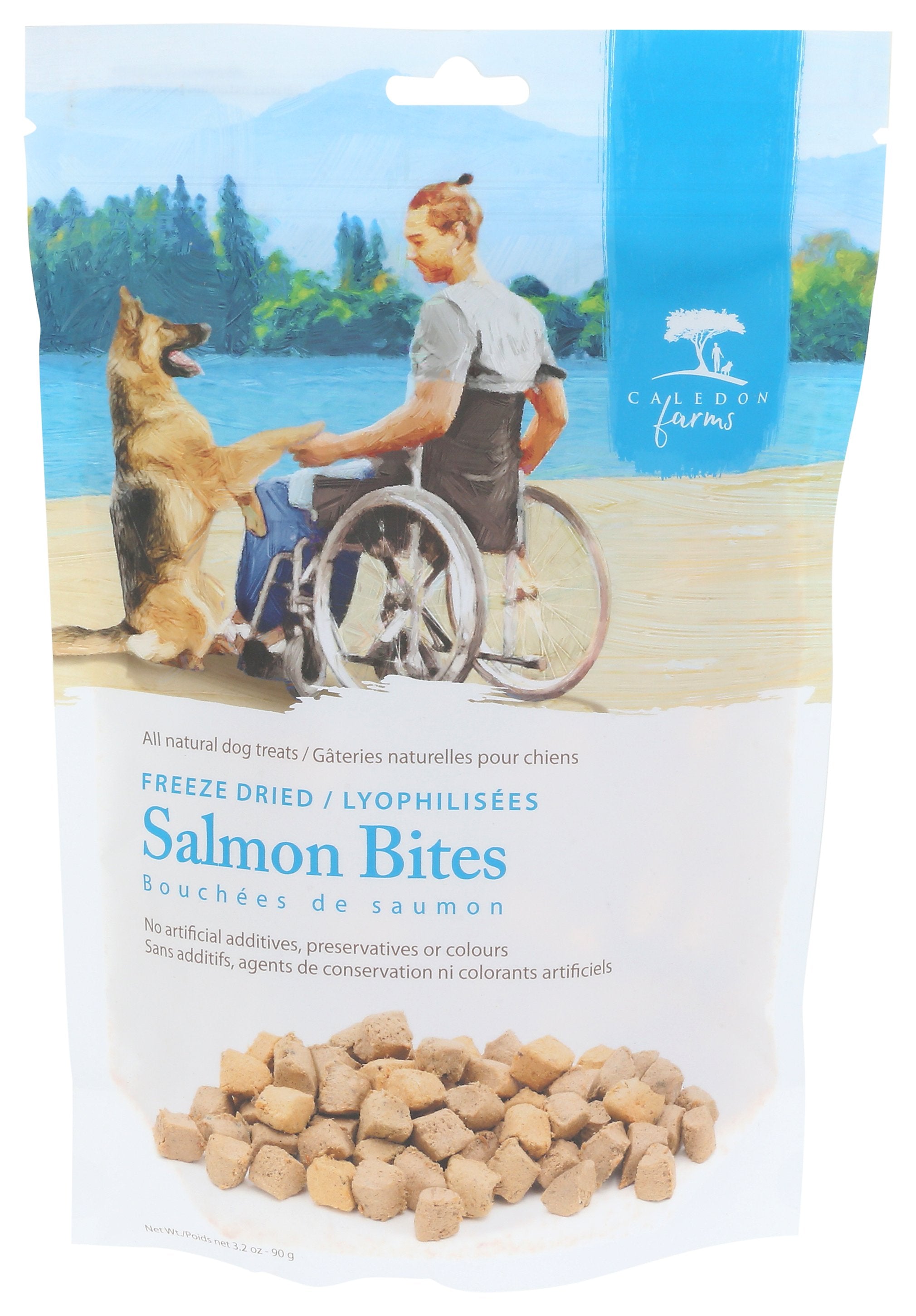 CALEDON FARMS TREAT DOG FRZ DRD SALMON - Case of 6