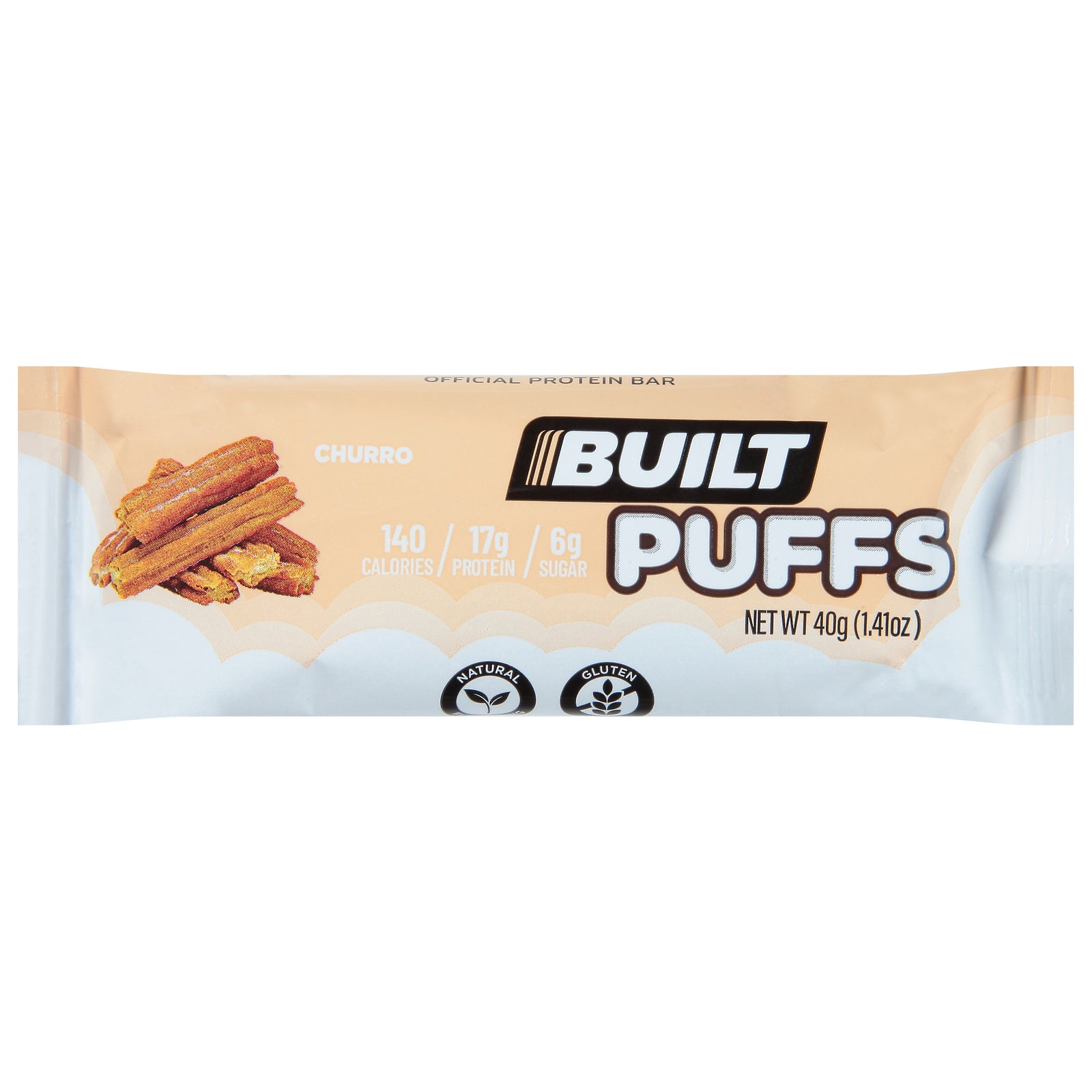 Built Bar - Protein Bar Puff Churro - CS of 12-1.41 OZ