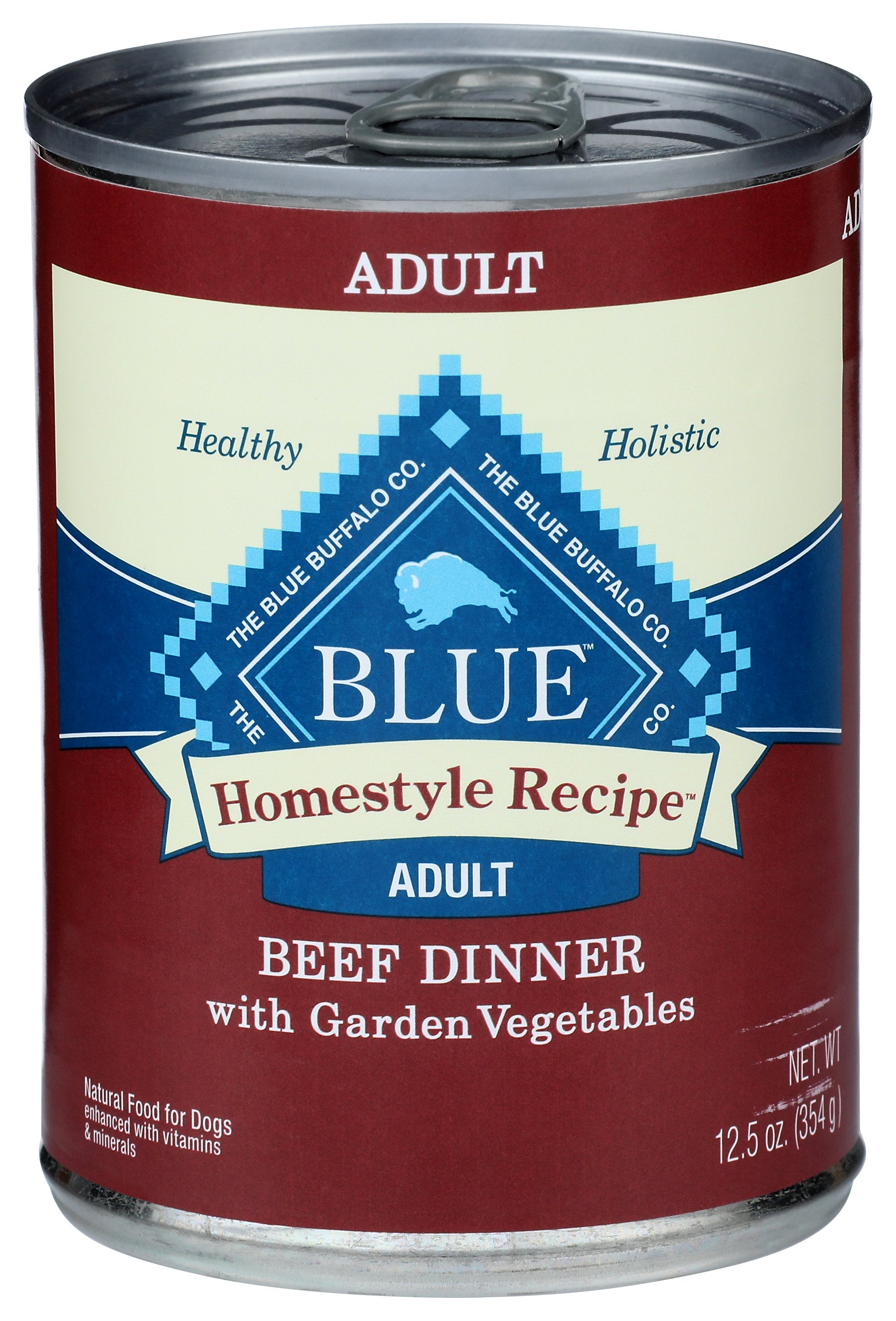 BLUE BUFFALO DOG FOOD HOMESTYLE BEEF - Case of 12
