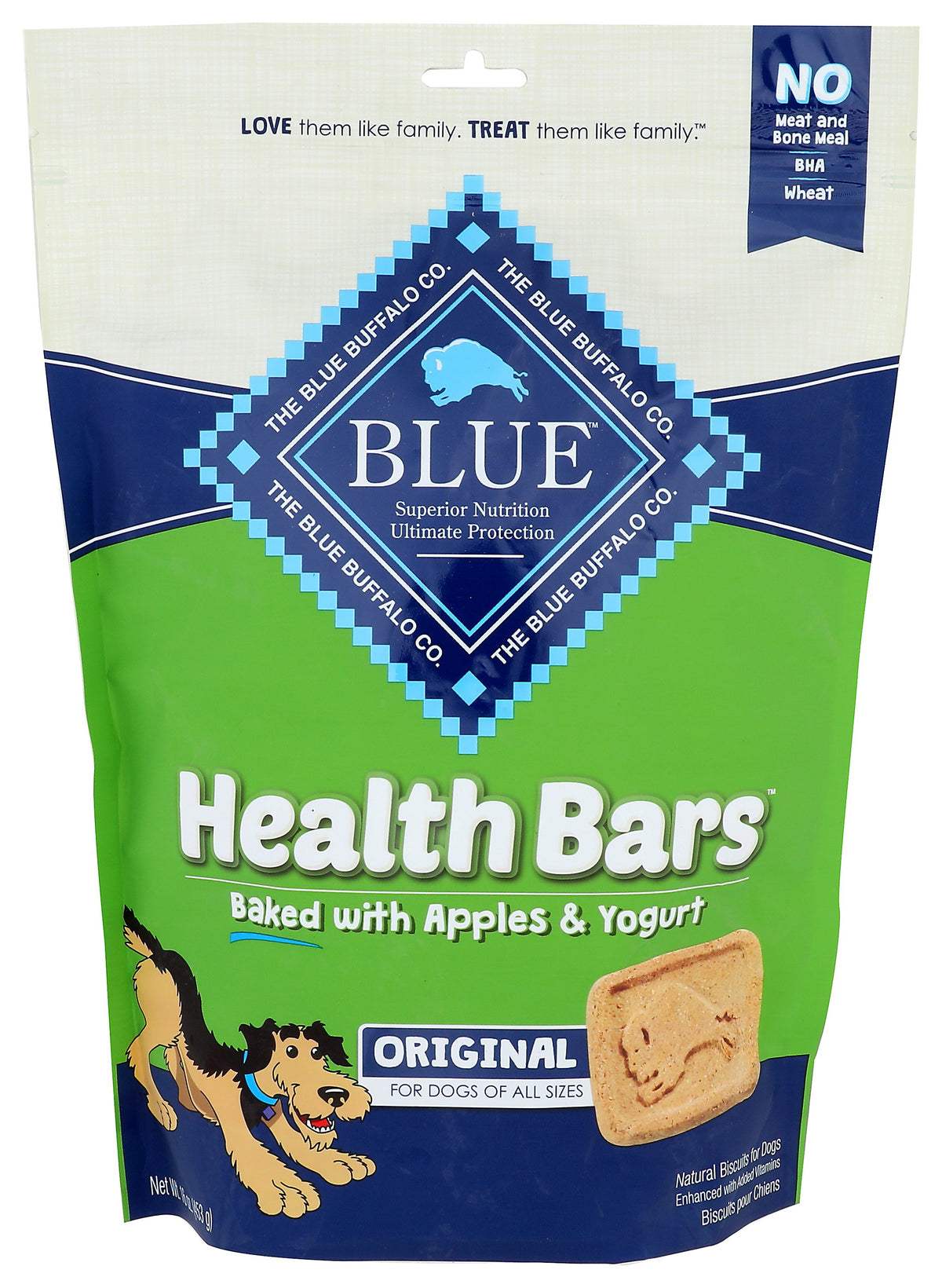 BLUE BUFFALO BAR DOG HEALTH APLE YGRT - Case of 4
