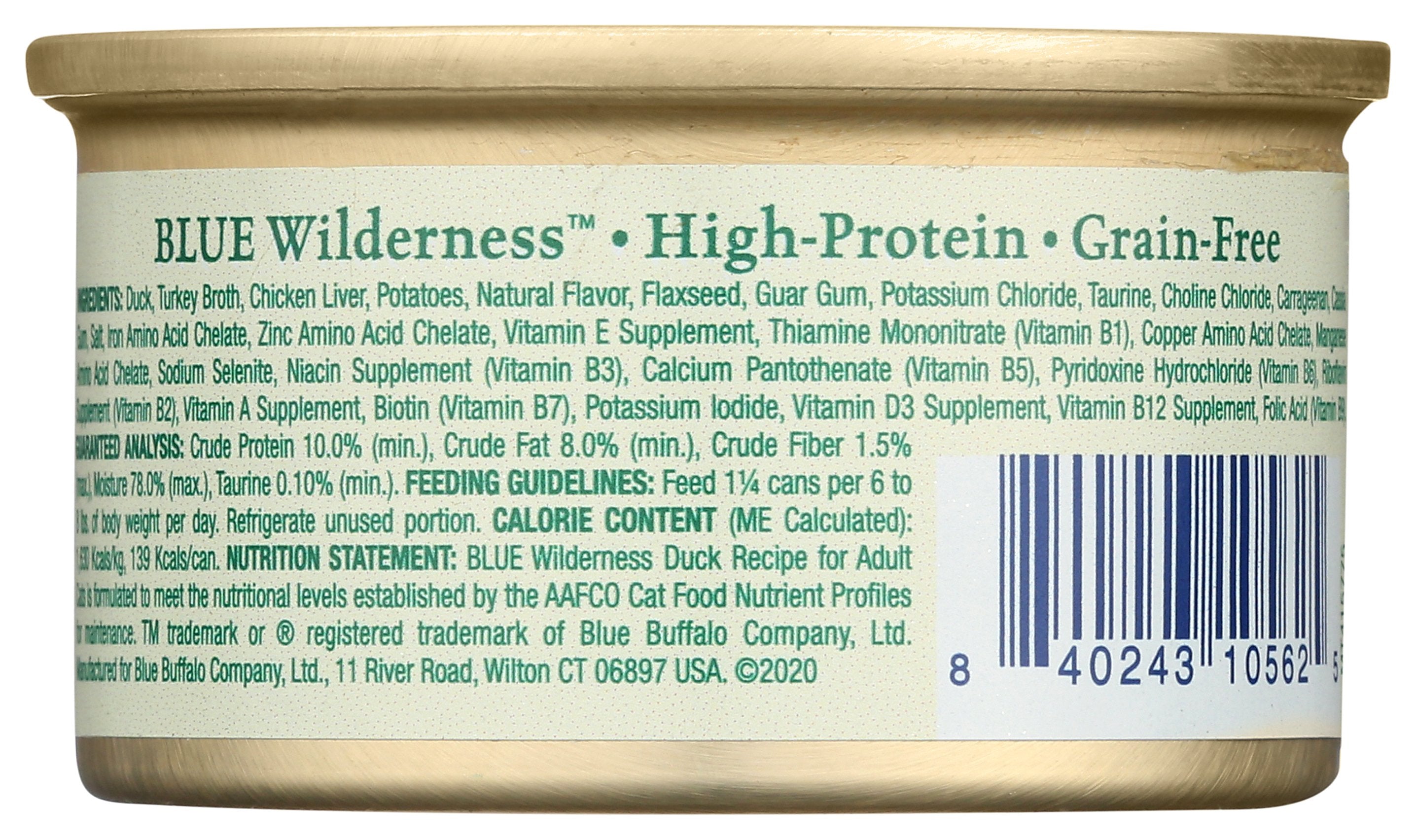 BLUE BUFFALO FOOD CAT DUCK GF - Case of 24