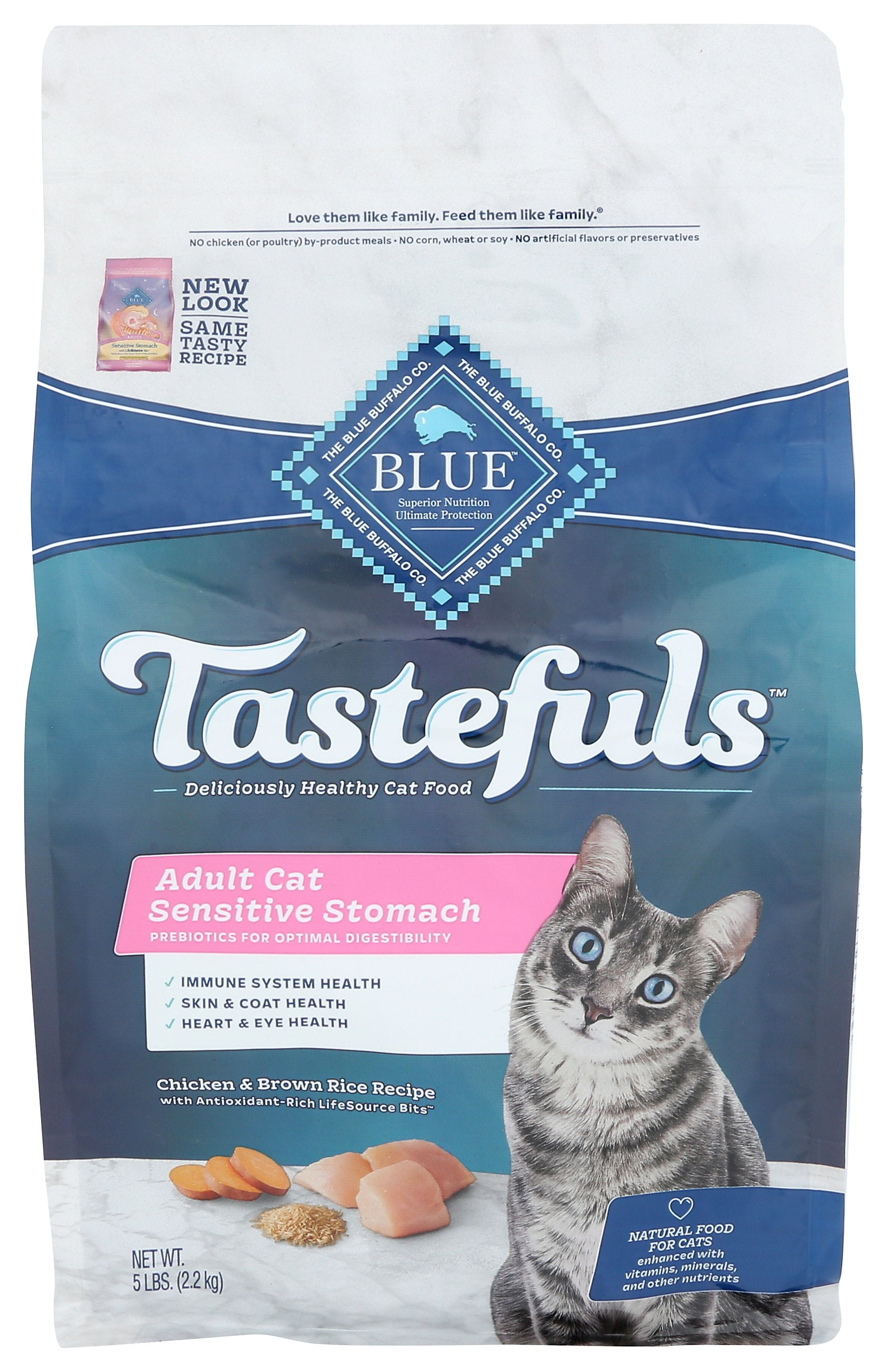BLUE BUFFALO CAT FOOD ADULT SENSITIVE - Case of 5