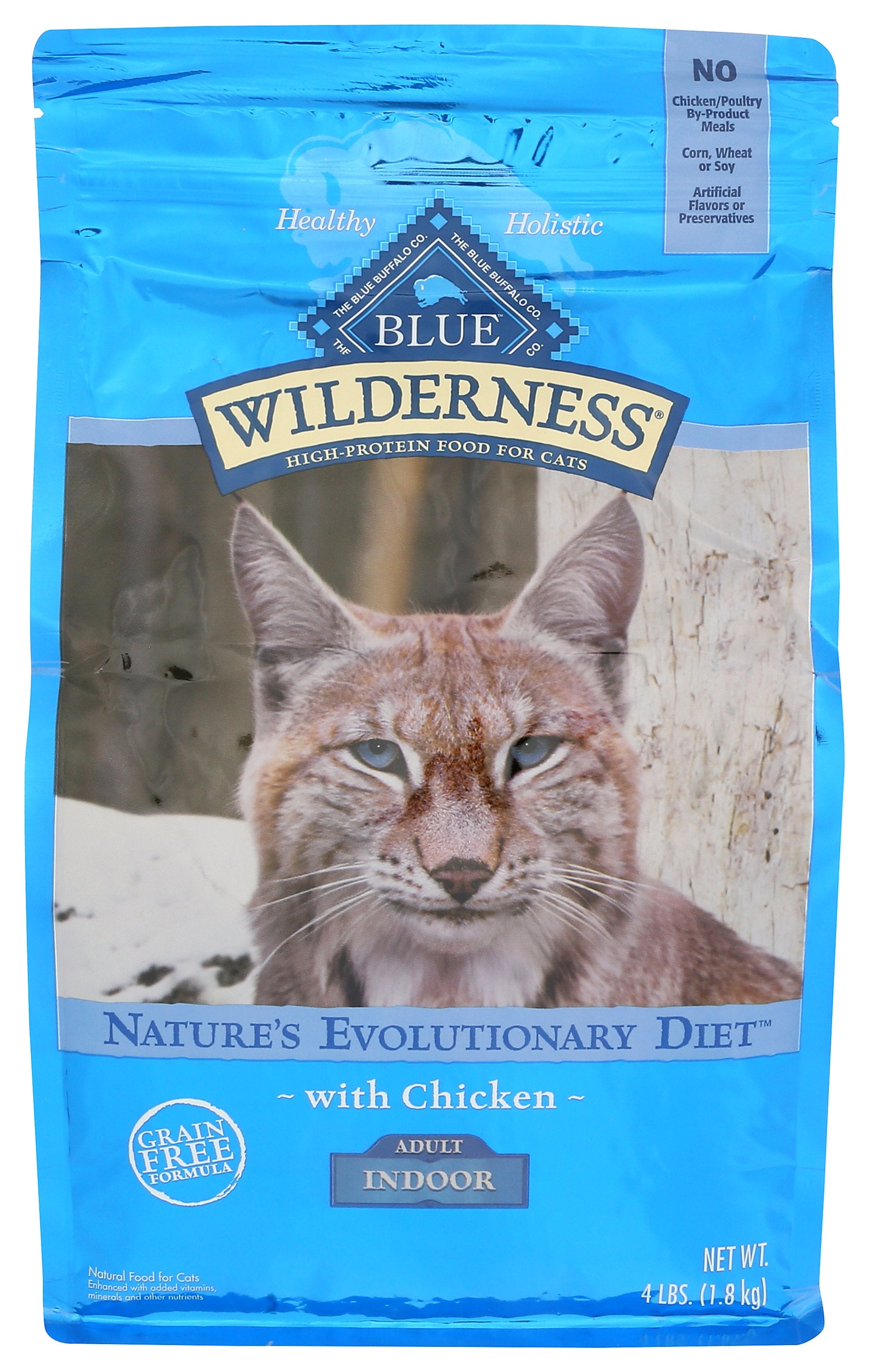 BLUE BUFFALO FOOD CAT ADULT CHKN INDR - Case of 4