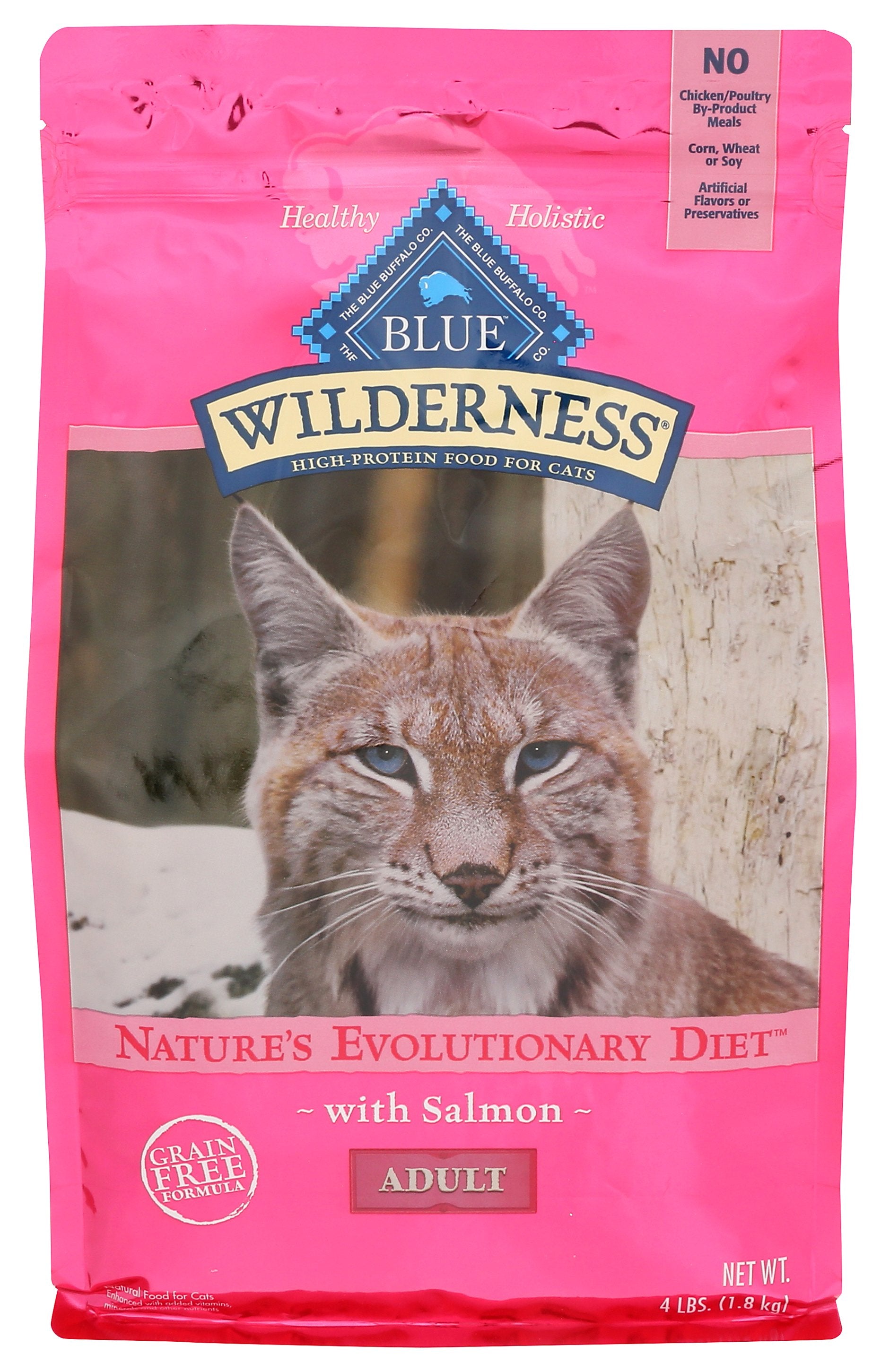 BLUE BUFFALO FOOD CAT DRY ADULT SALMN - Case of 4