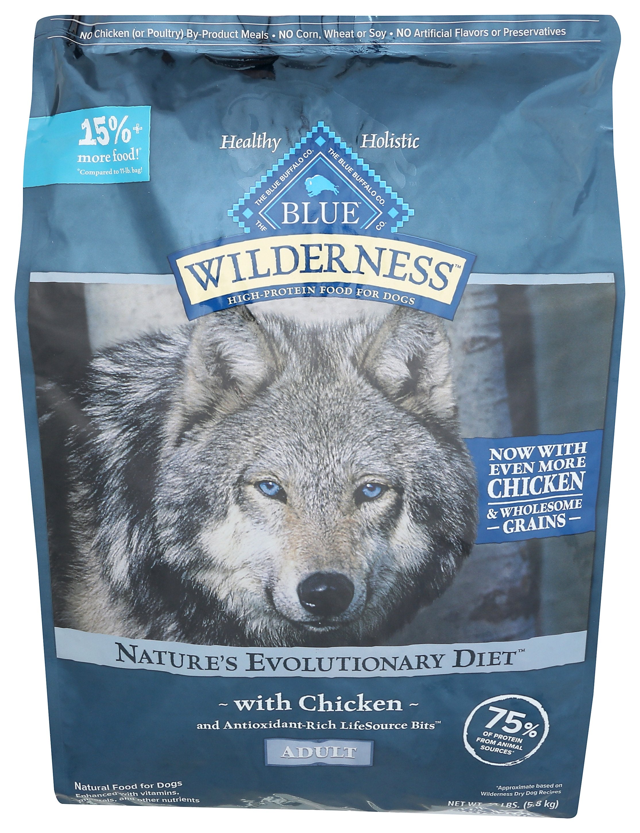 BLUE BUFFALO DOG FOOD ADLT CHC WLDRNS
