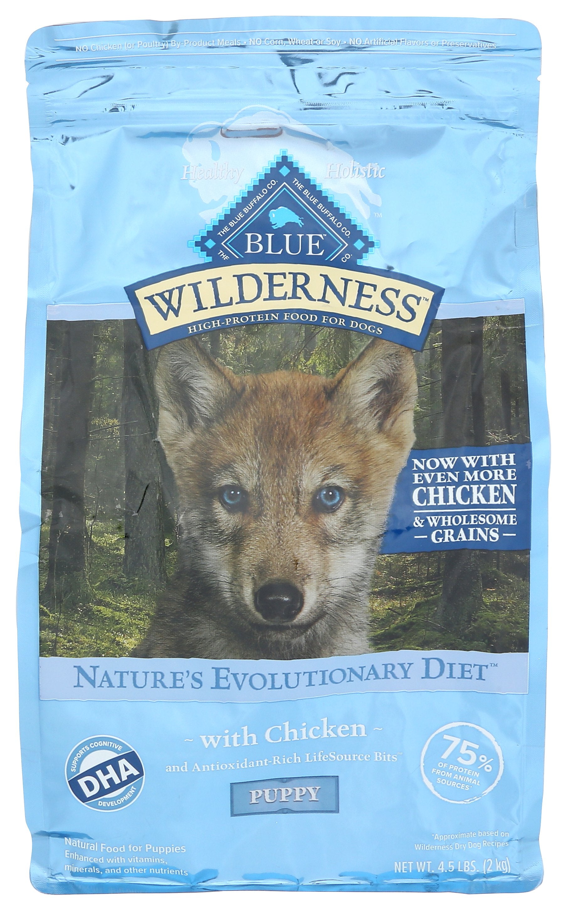 BLUE BUFFALO DOG FOOD PPPY CHC WLDRNS - Case of 3