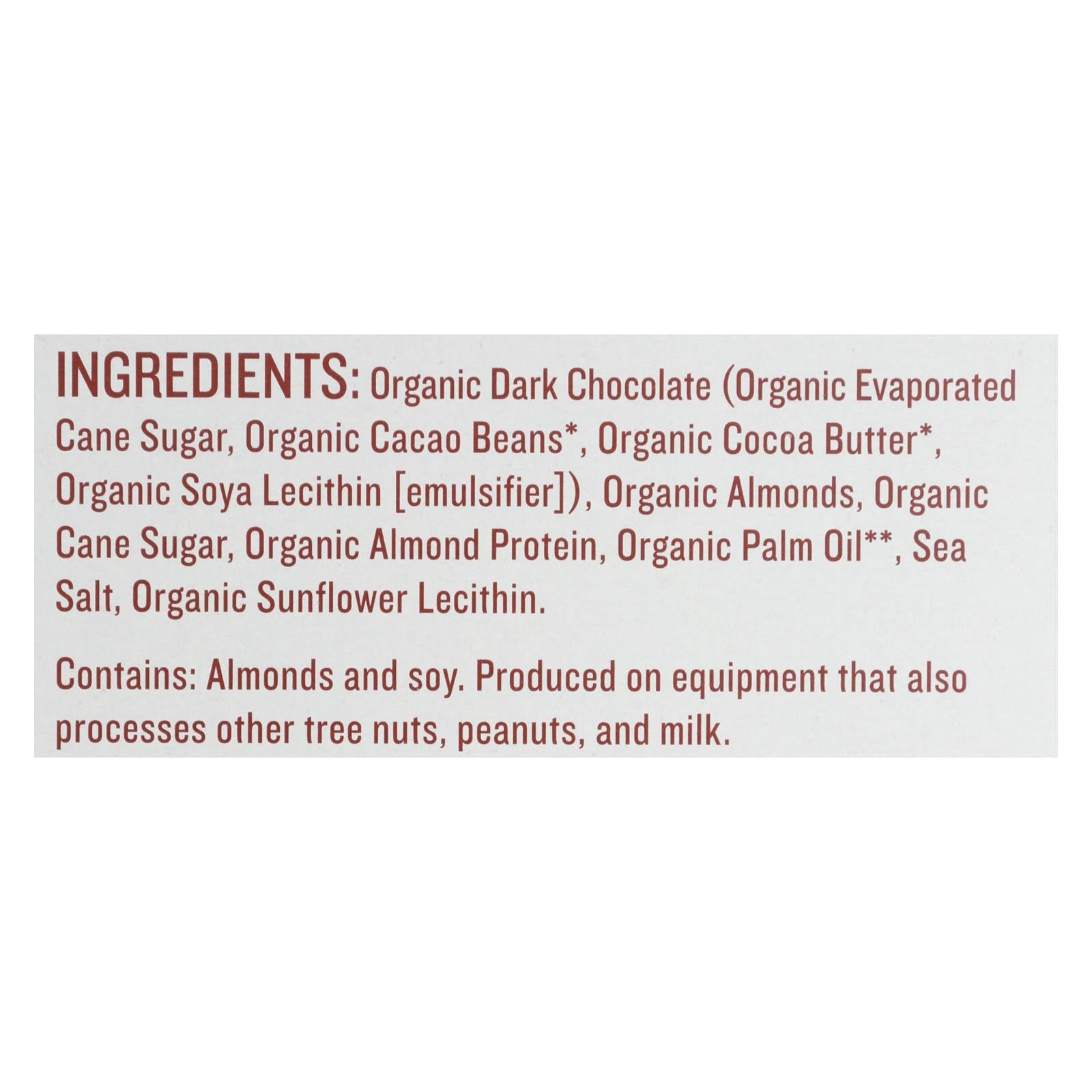 Justin's Nut Butter Almond Butter Cups - Dark Chocolate - Case of 12 - 1.4 oz.