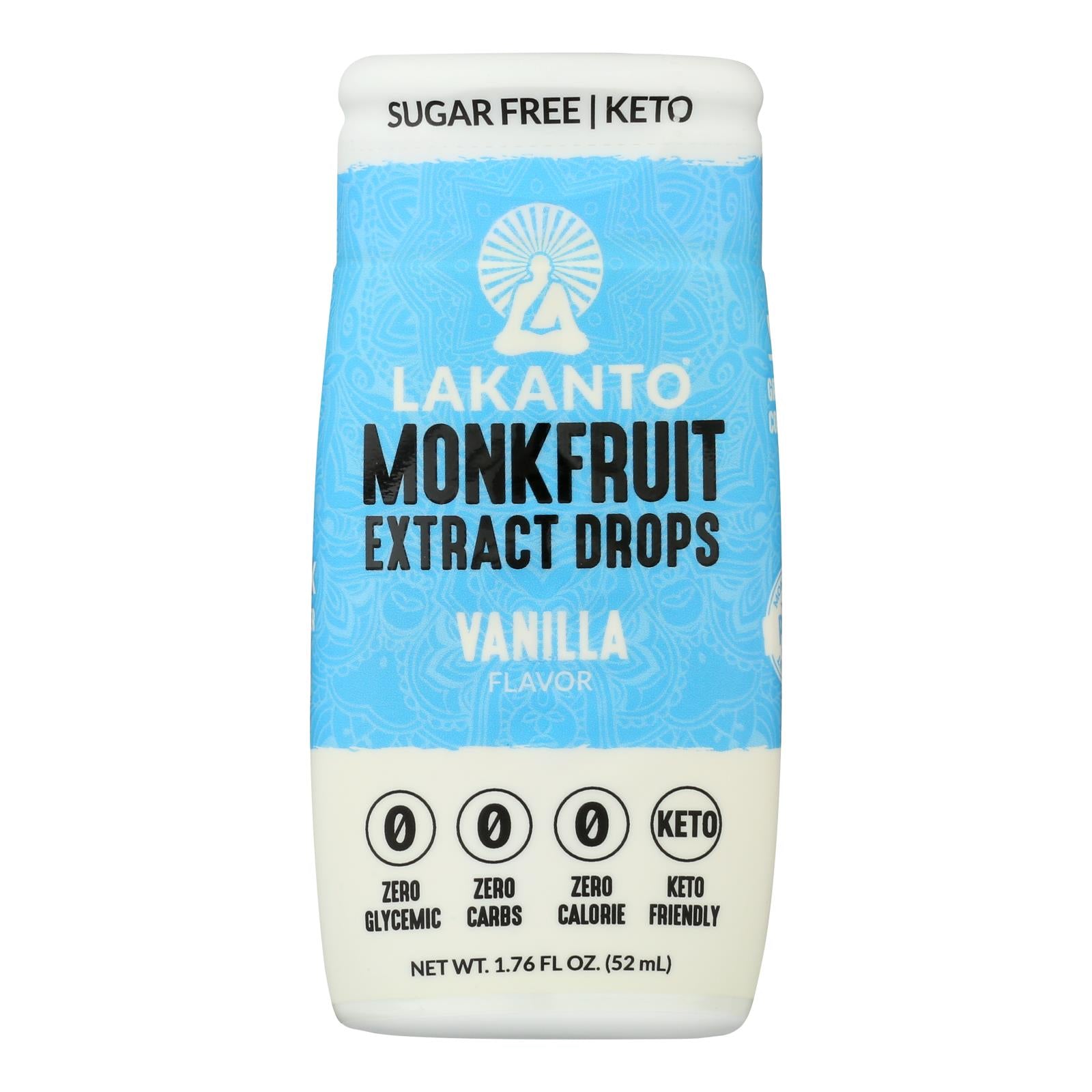 Lakanto - Swtnr Liquid Monkfruit Vanilla - Case of 6 - 1.76 FZ