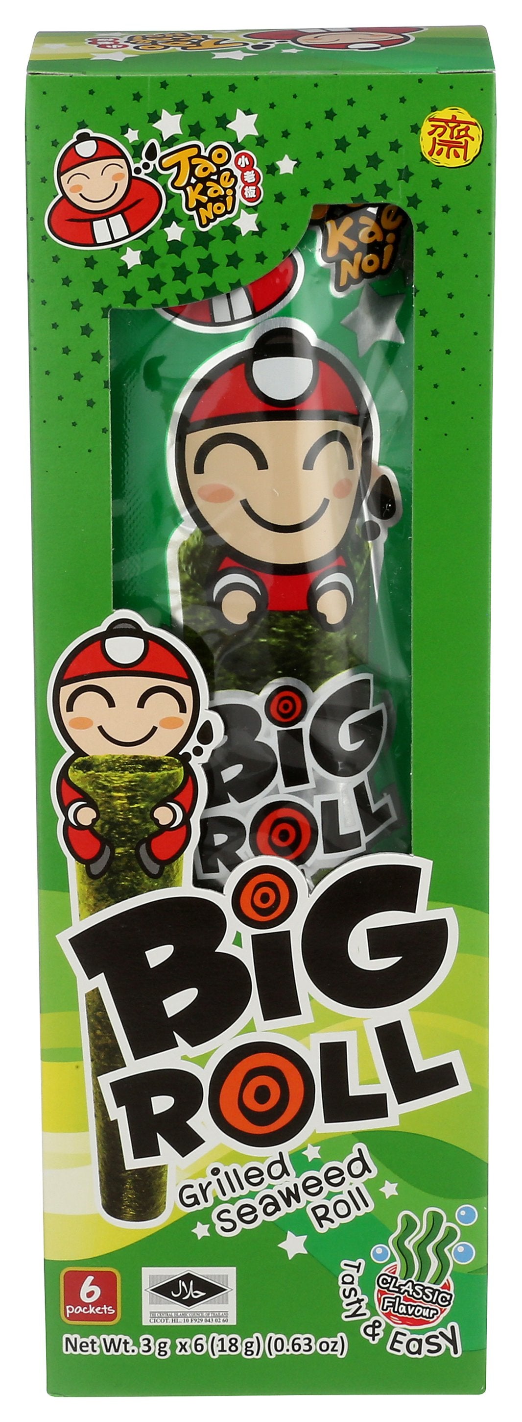 TAOKAENOI USA SEAWEED GRLD ORIG BR 6PC - Case of 12