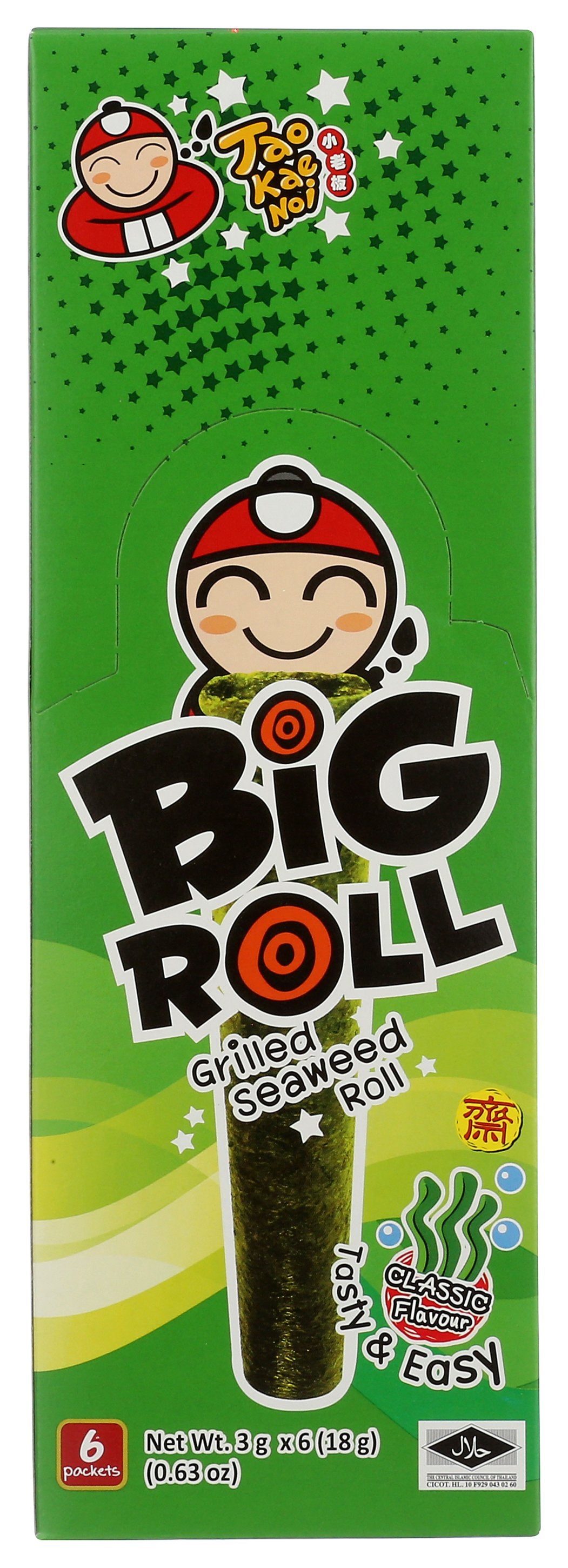 TAOKAENOI USA SEAWEED GRLD ORIG BR 6PC - Case of 12