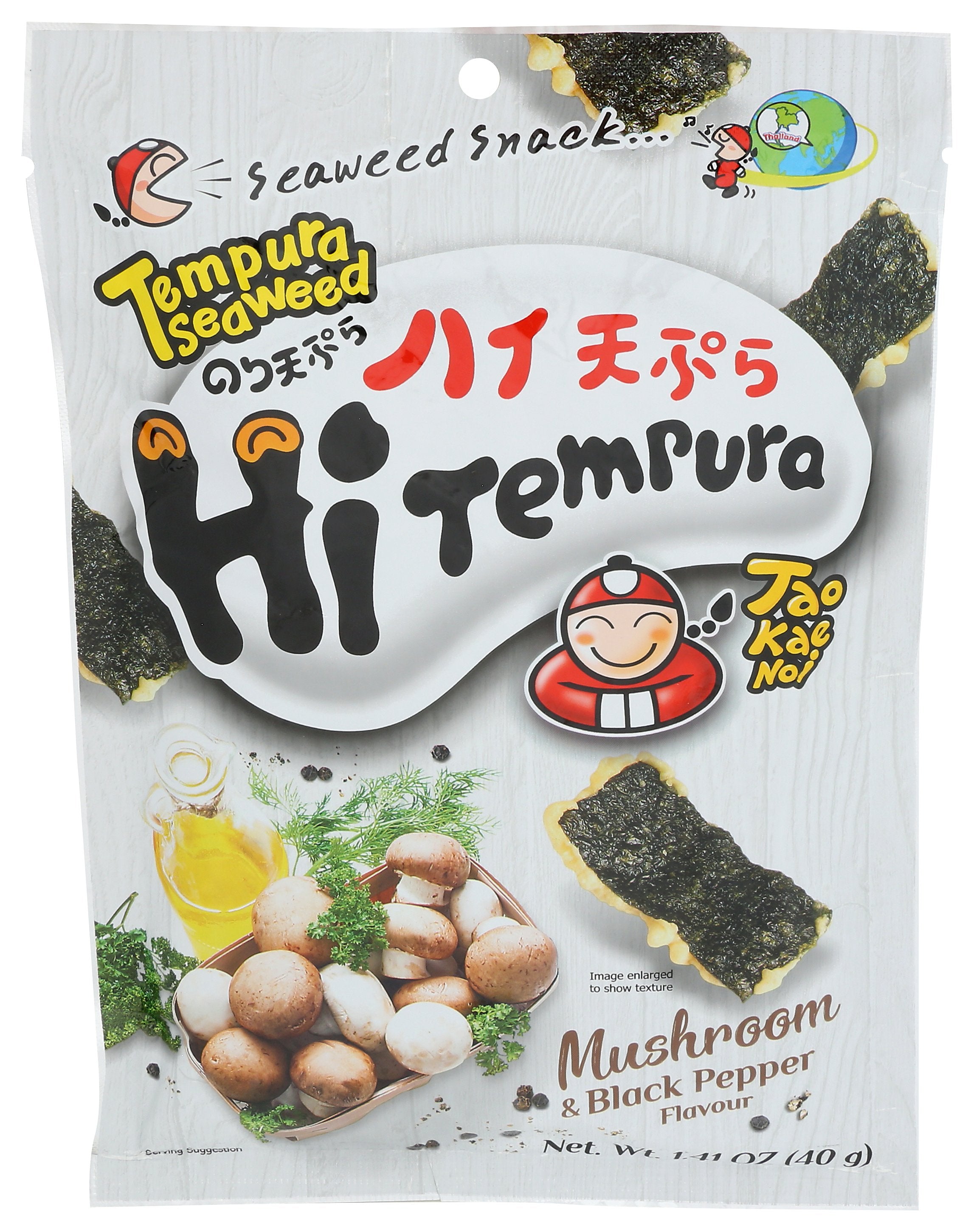 TAOKAENOI USA SEAWEED TMPR MSHRM BLCK PEPP - Case of 12