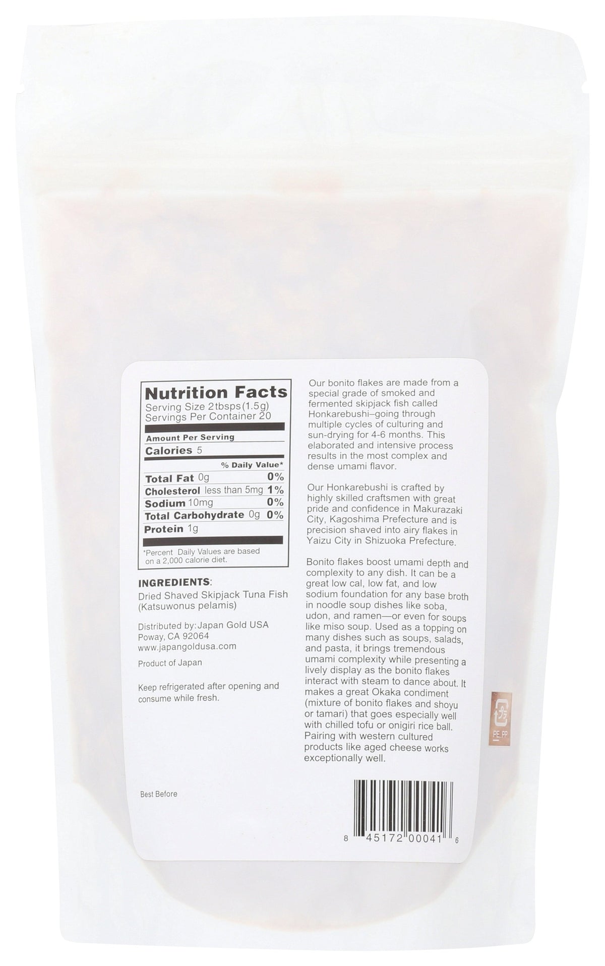 MUSO FROM JAPAN BONITO FISH FLAKES - Case of 10