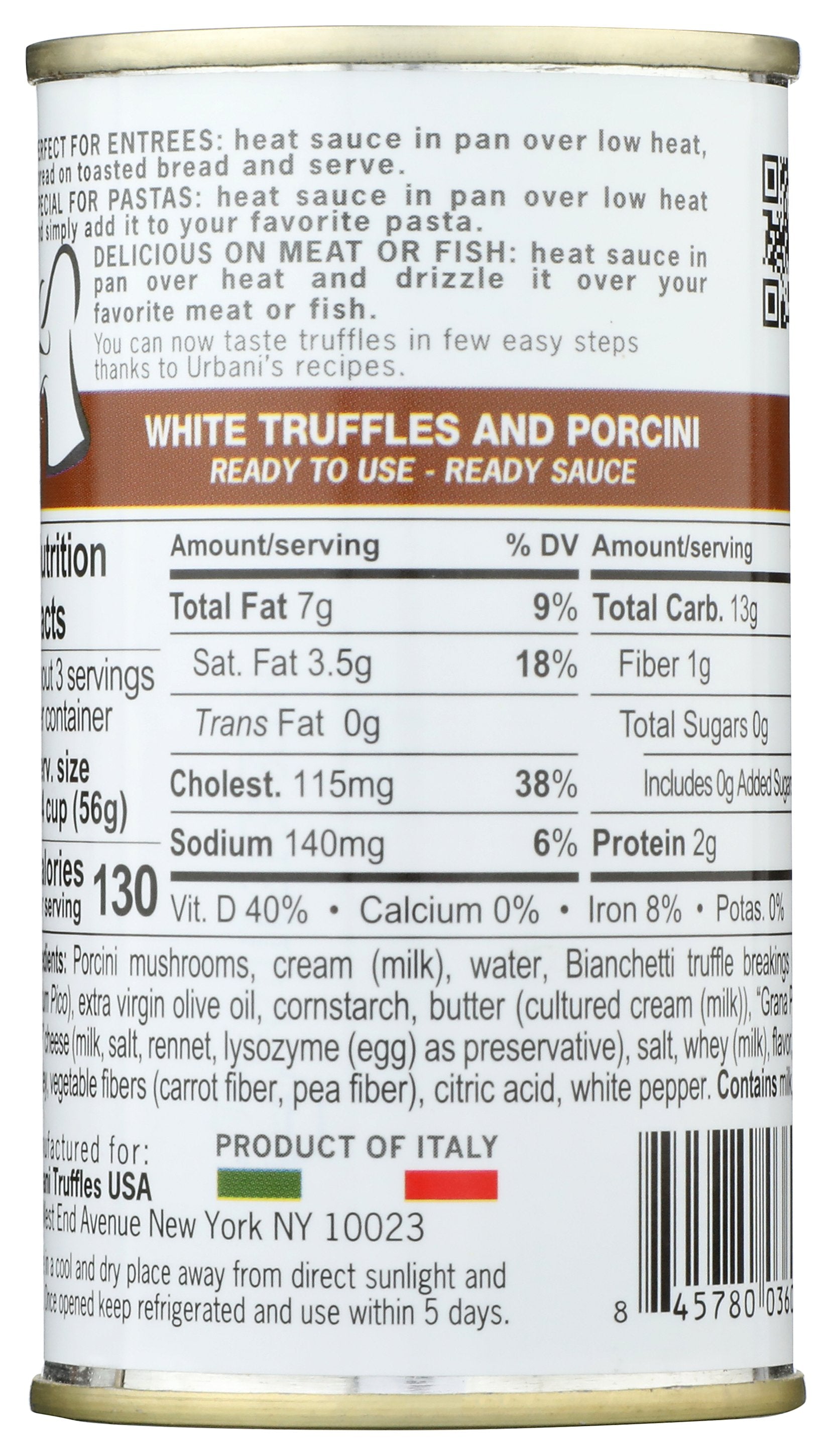 URBANI TRUFFLES SAUCE PORCINI WHITE TRUFF - Case of 6