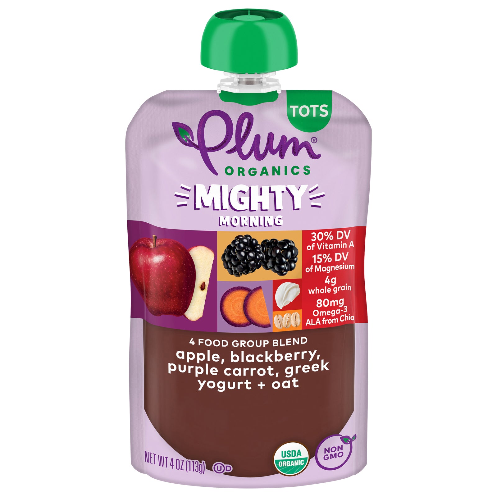 Plum Organics - Grk Ygrt Og2 Crt Bry Quin - CS of 12-4 OZ