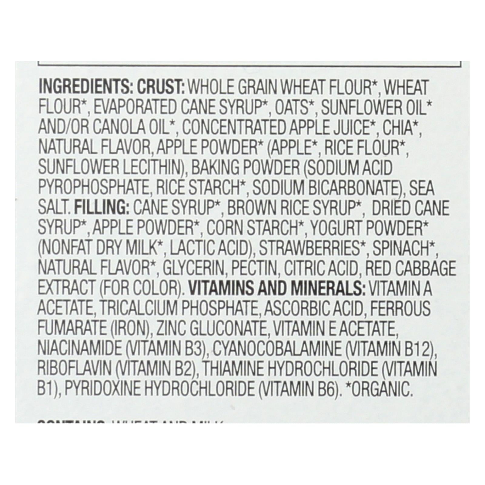 Plum Organics Plum Tots Bars Tots Snacks Strawberry Spinach - Case of 8 - 6/.67 OZ