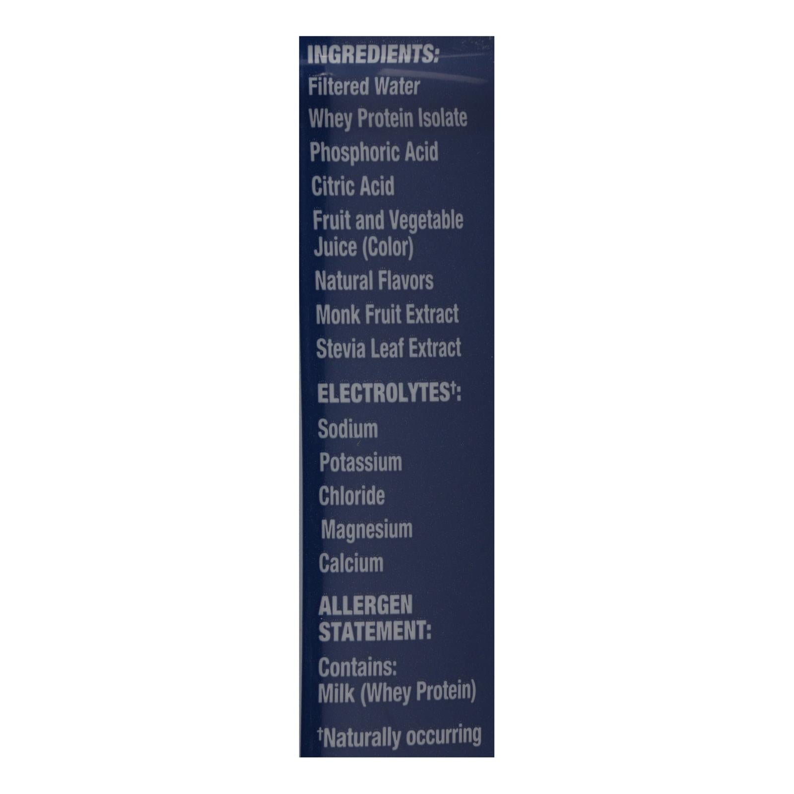 Ready - Water Protein Blueberry - Case of 12-16.9 FZ