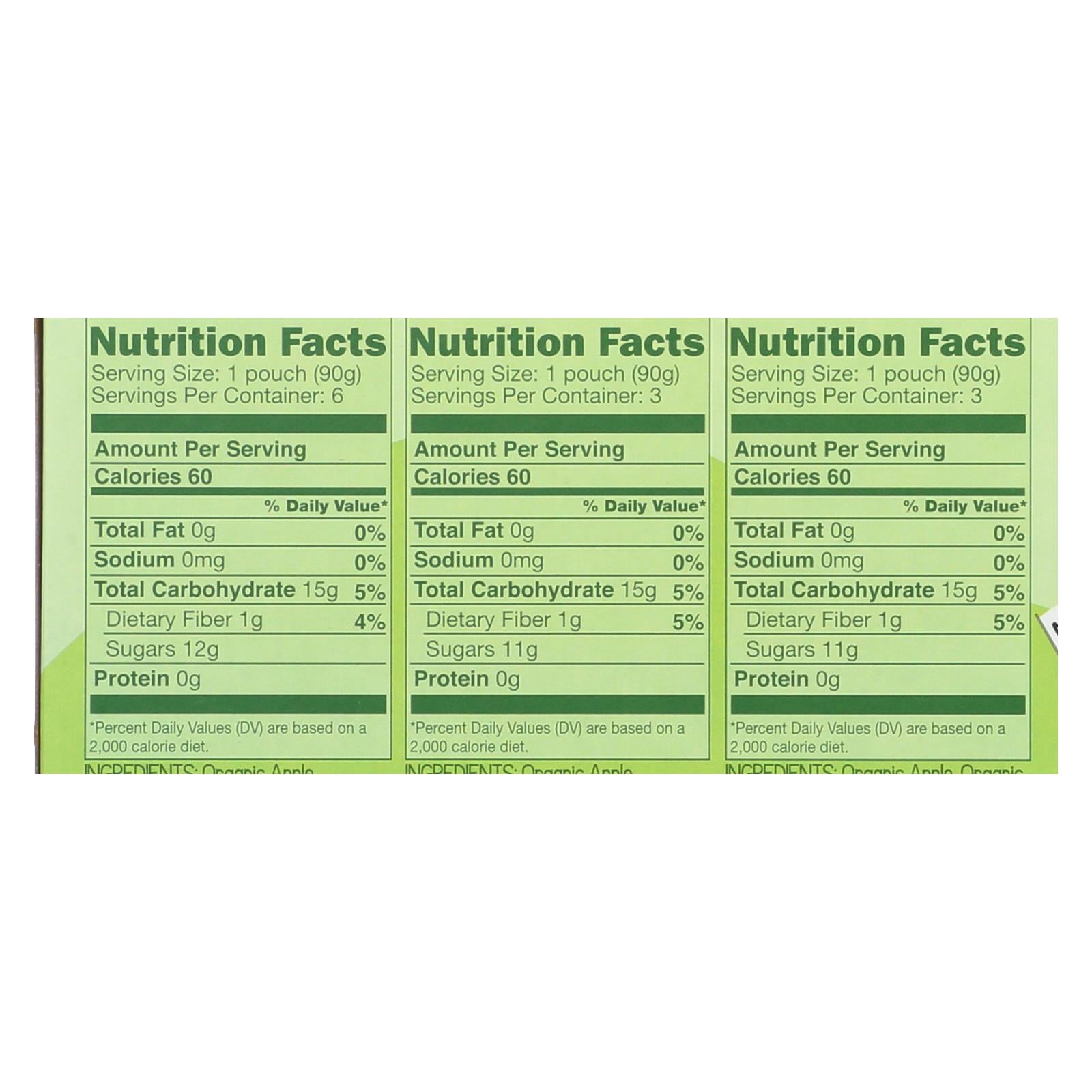 Gogo Squeez Gogo - Applesauce - Organic - Variety - Case of 6 - 12/3.2oz