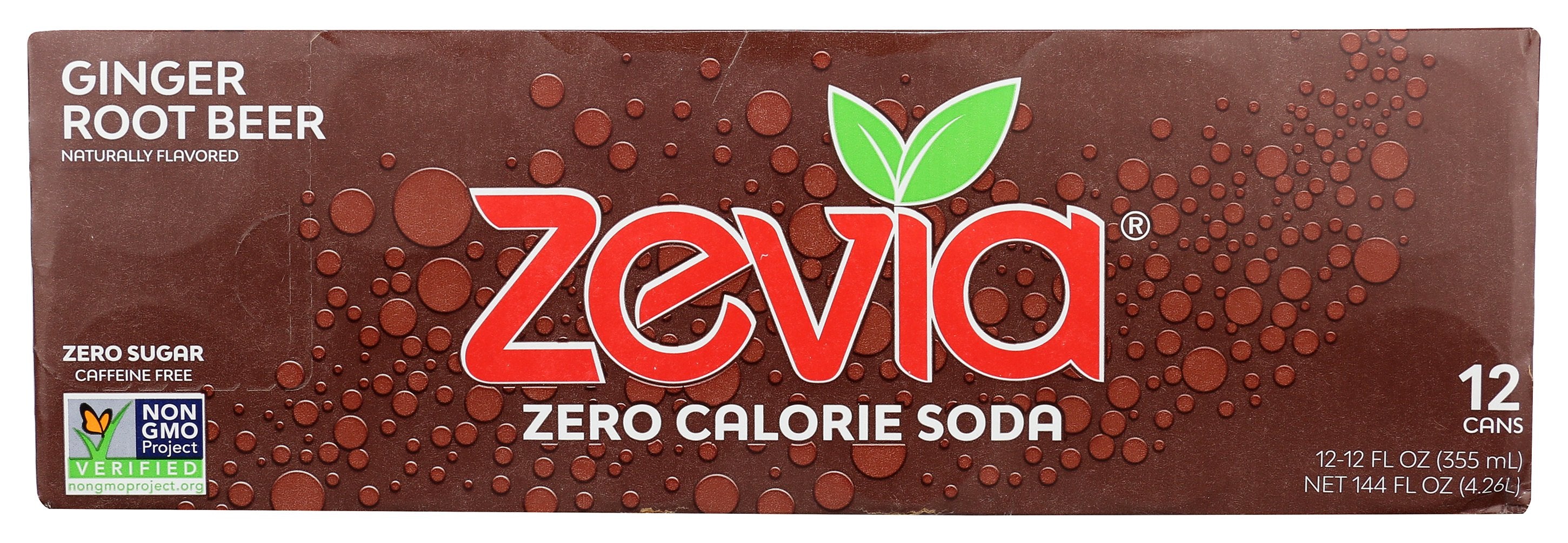 ZEVIA SODA ZERO GINGER RB 12PK - Case of 2
