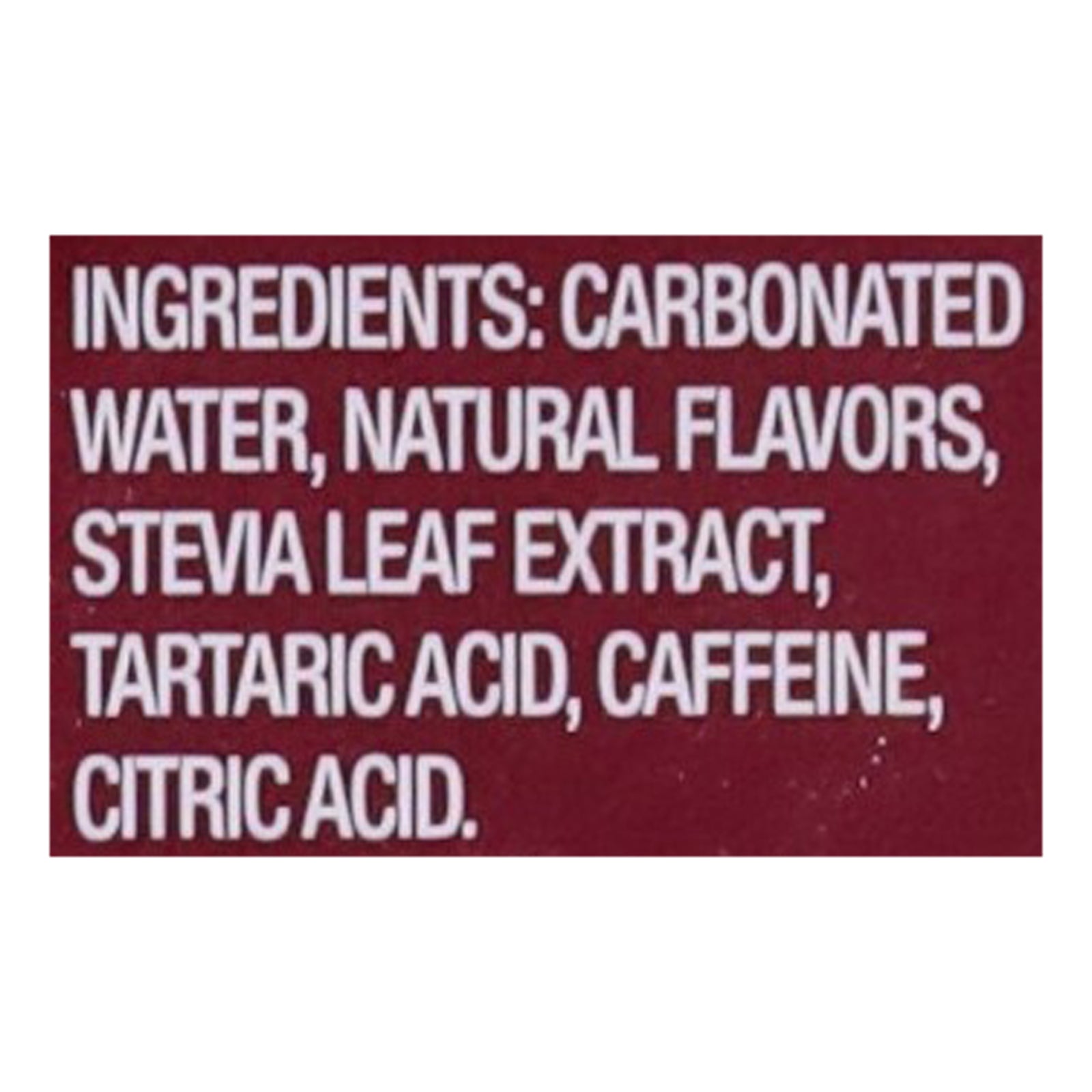 Zevia - Soda Dr. Zevia - CS of 2-12/12 FZ