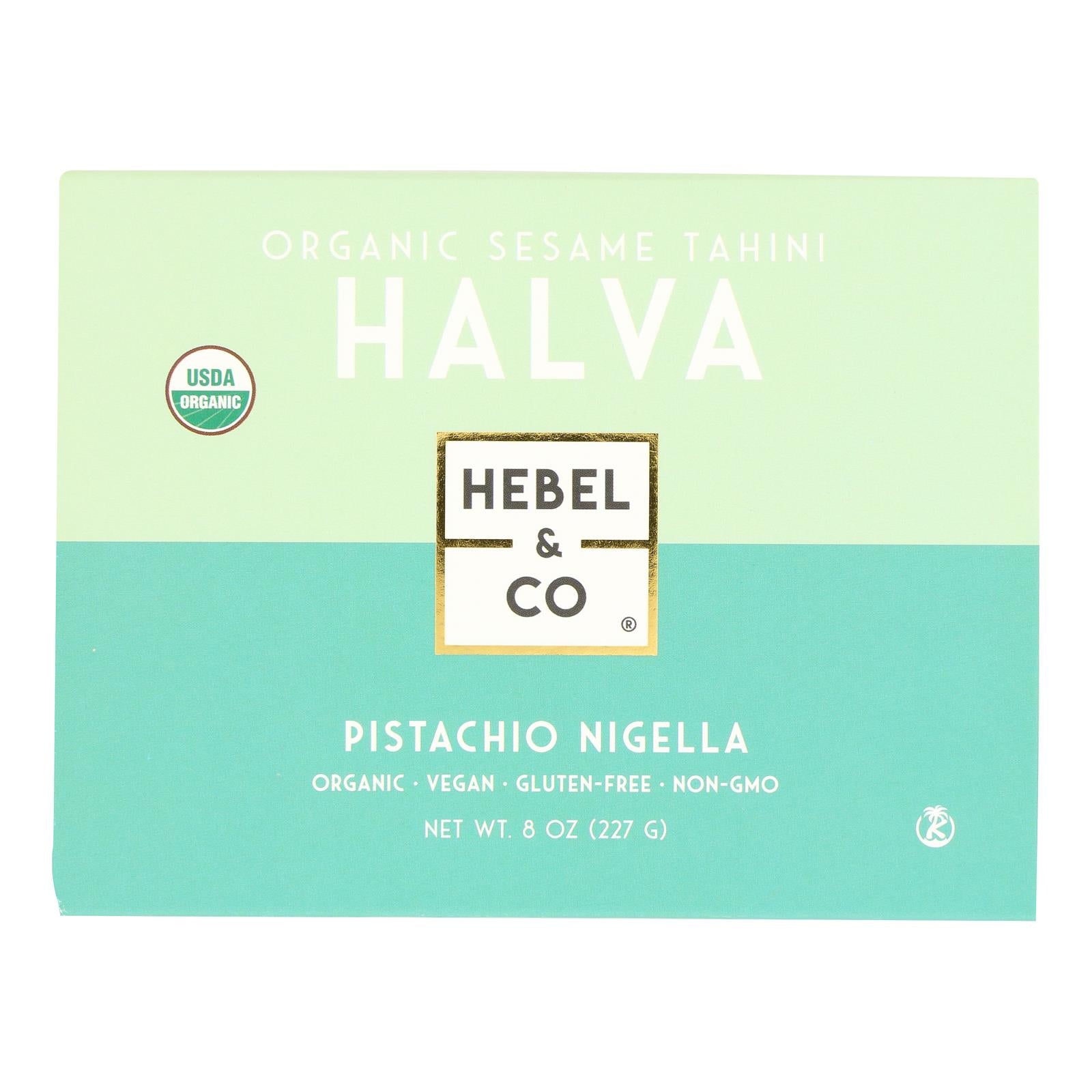 Hebel & Co. - Halva Og2 Pistach Nigella - CS of 12-8 OZ