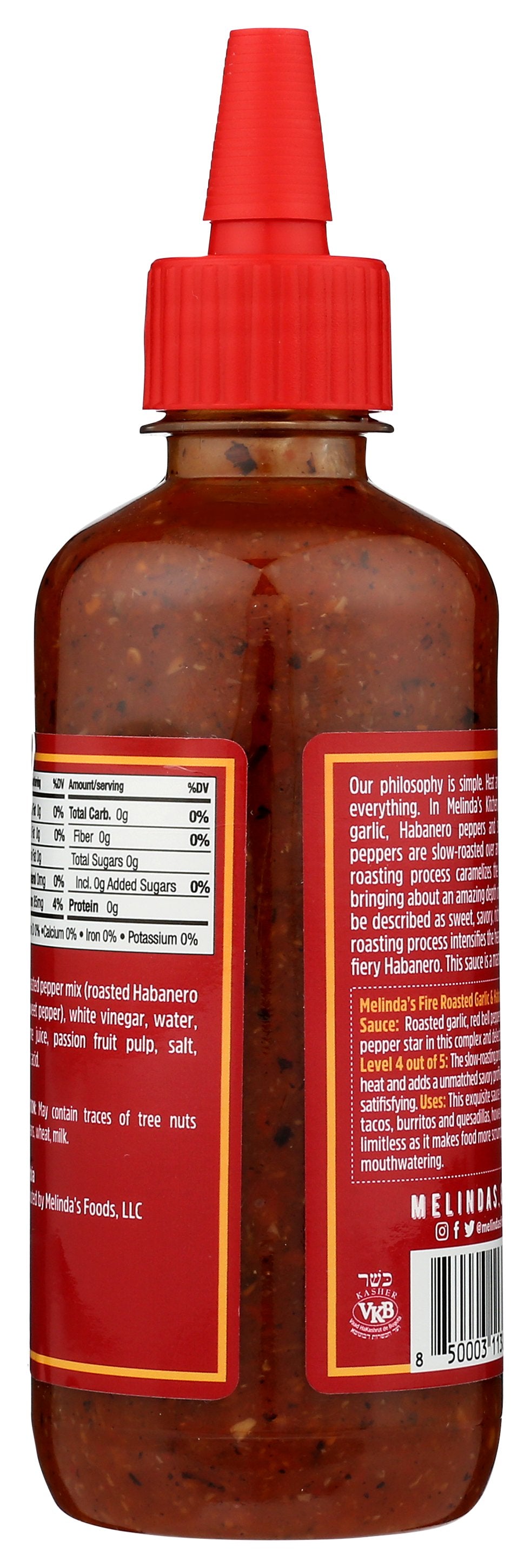 MELINDAS GARLIC SAUCE FIRE RST HAB - Case of 6
