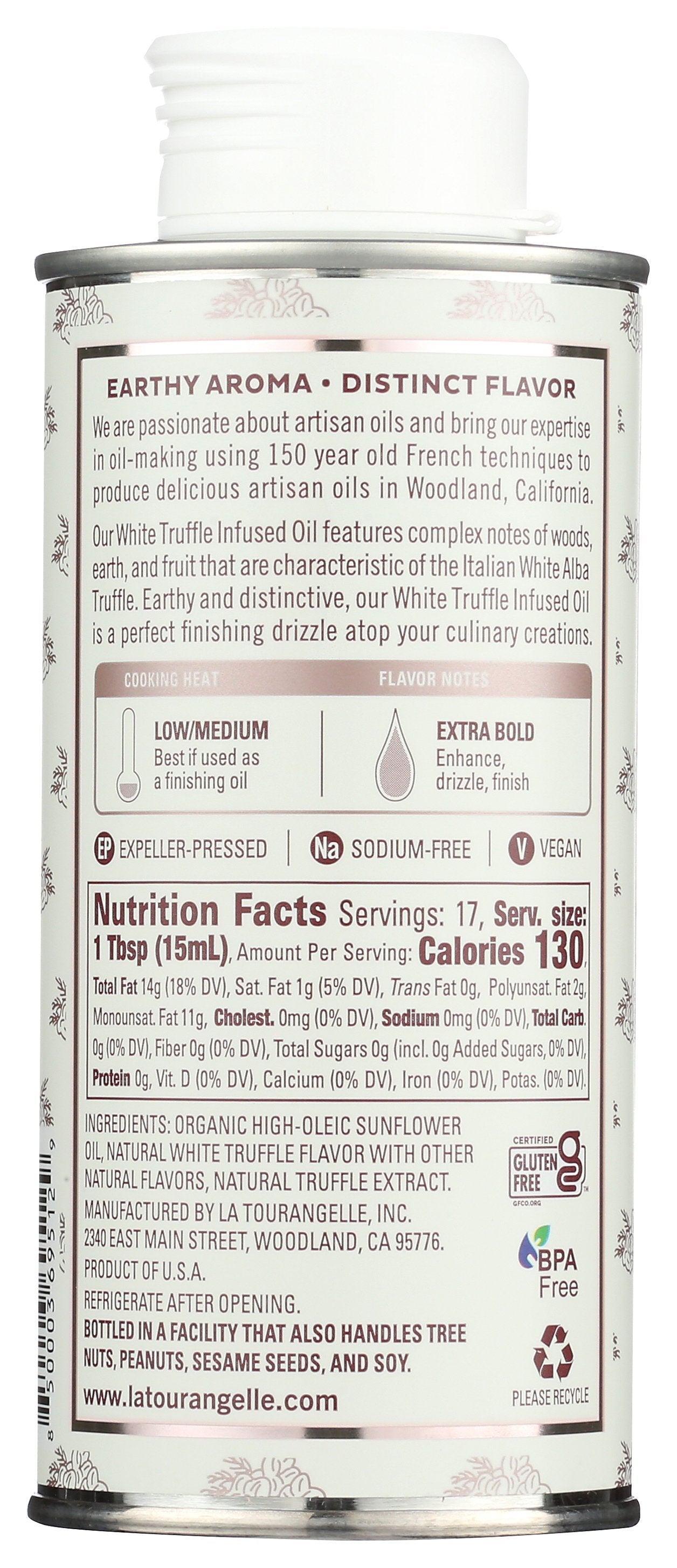 LA TOURANGELLE OIL WHITE TRUFFLE - Case of 6