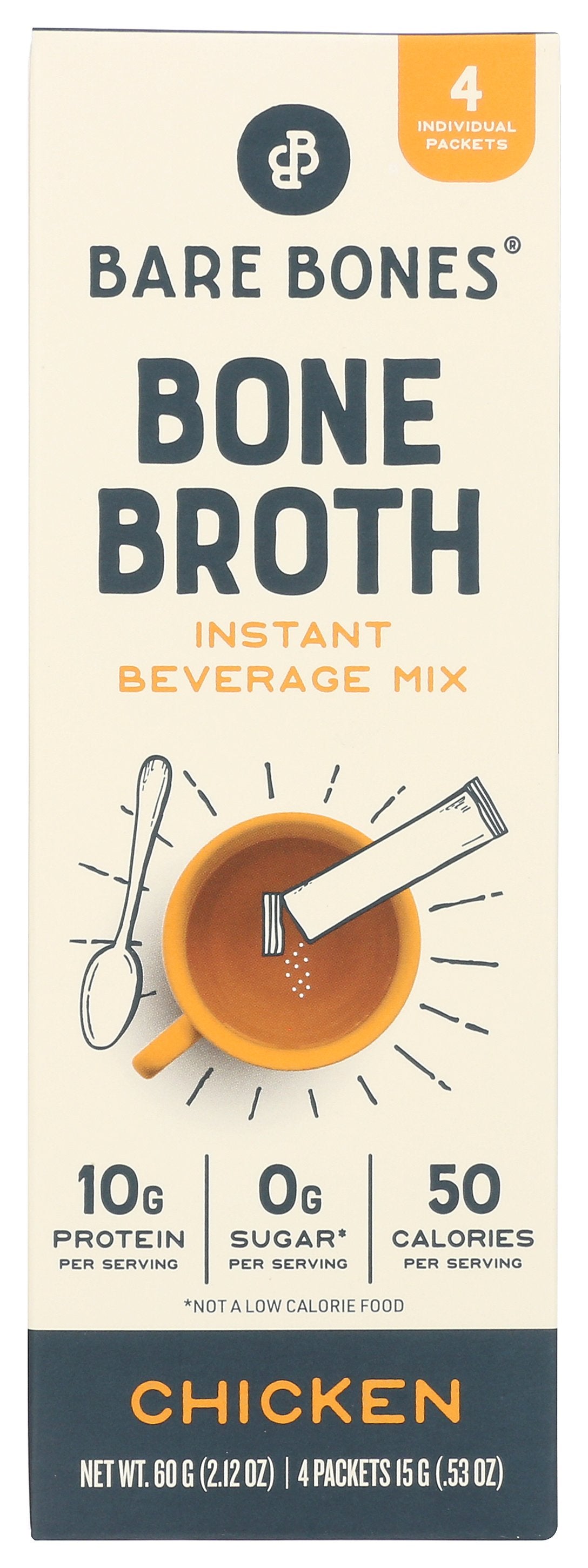 BARE BONES BROTH BONE CHICKEN 4CT - Case of 8