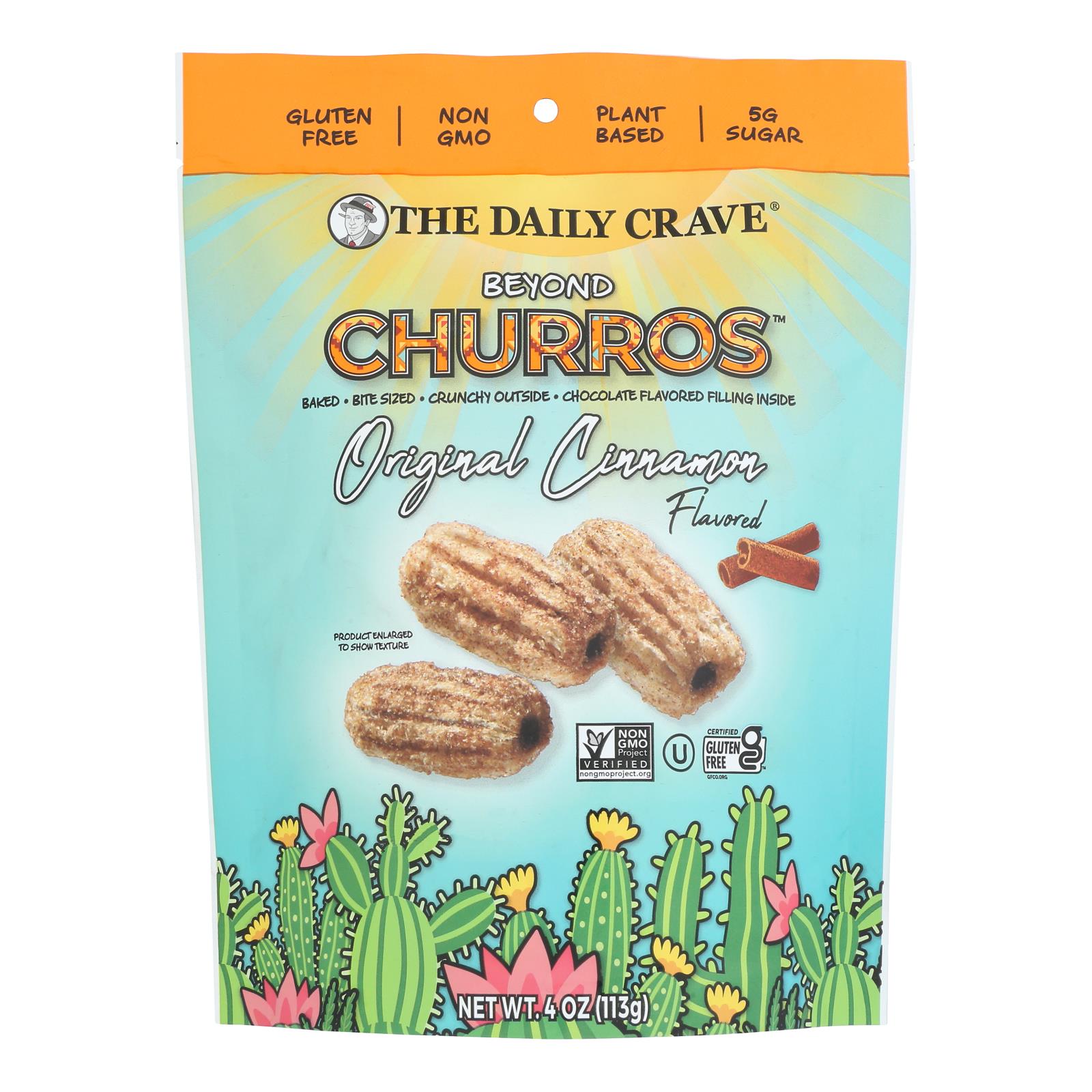 The Daily Crave - Churros Bynd Original Cinnamon Flv - Case of 6-4 OZ