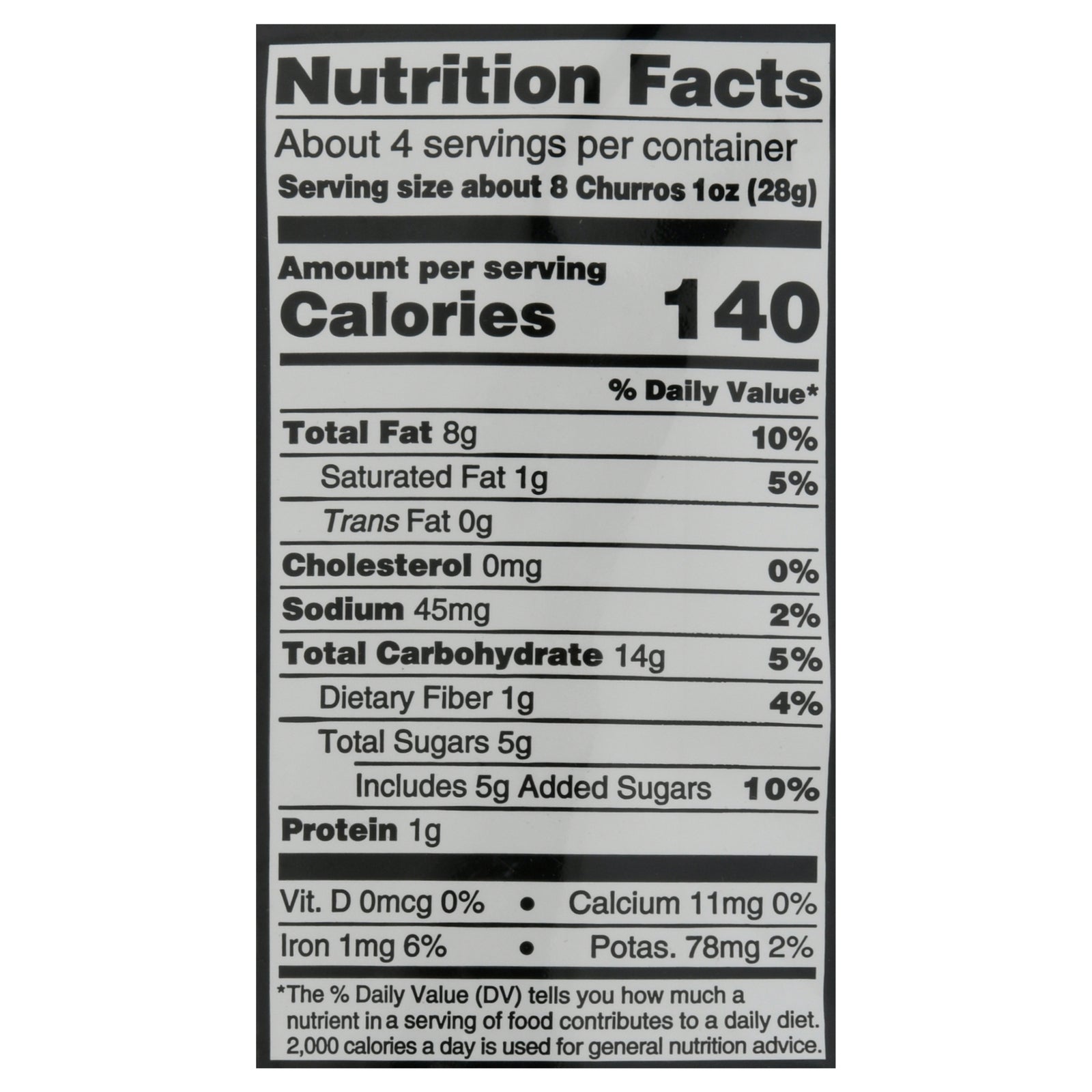 The Daily Crave - Churros Bynd Original Cinnamon Flv - Case of 6-4 OZ
