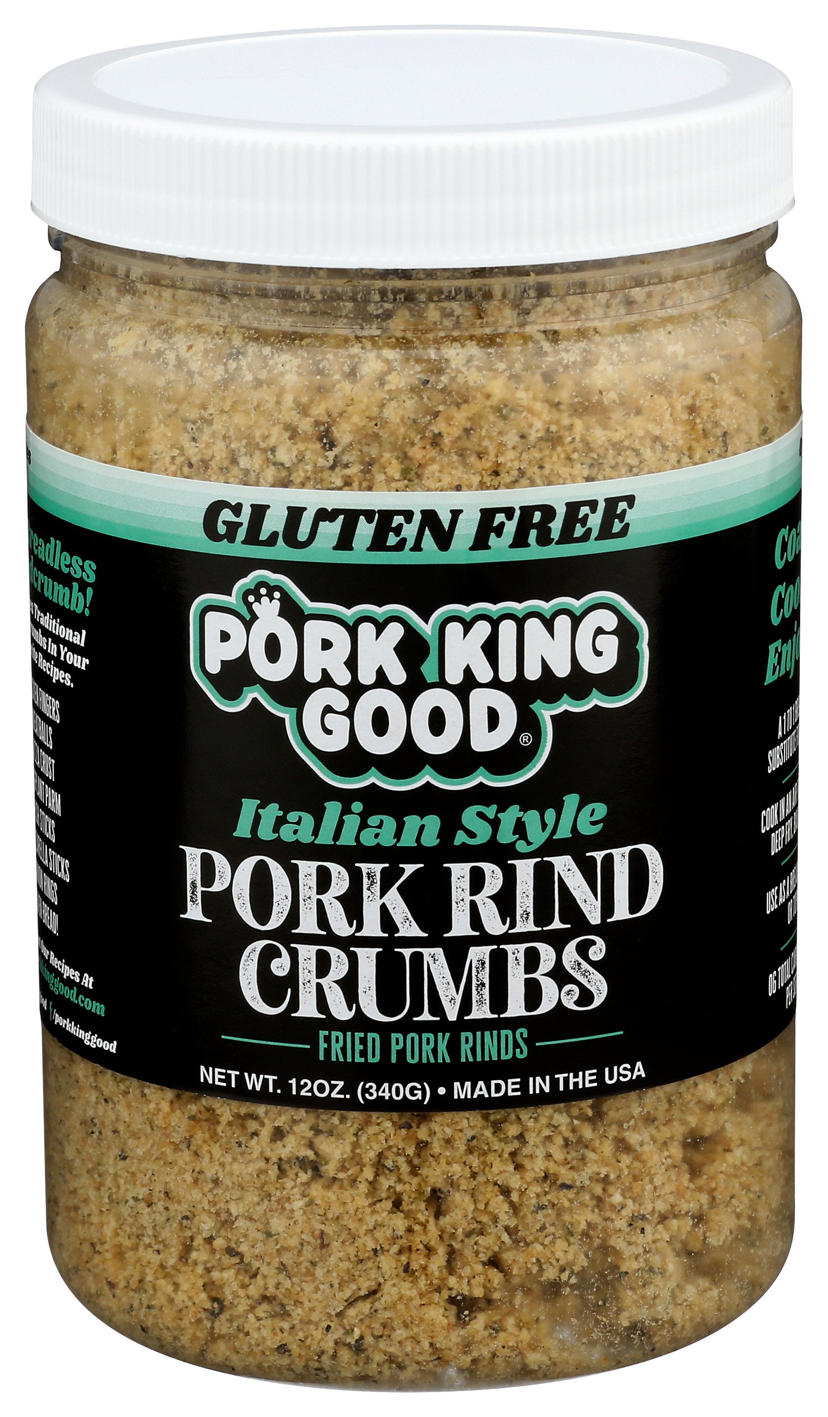 PORK KING GOOD PORK RIND CRUMBS ITALIAN - Case of 6