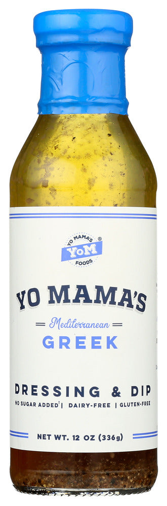 Yo Mamas Foods Dressing Greek - Case of 6 - 12 oz