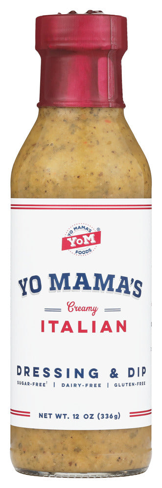 Yo Mamas Foods Dressing Italian - Case of 6 - 12 oz