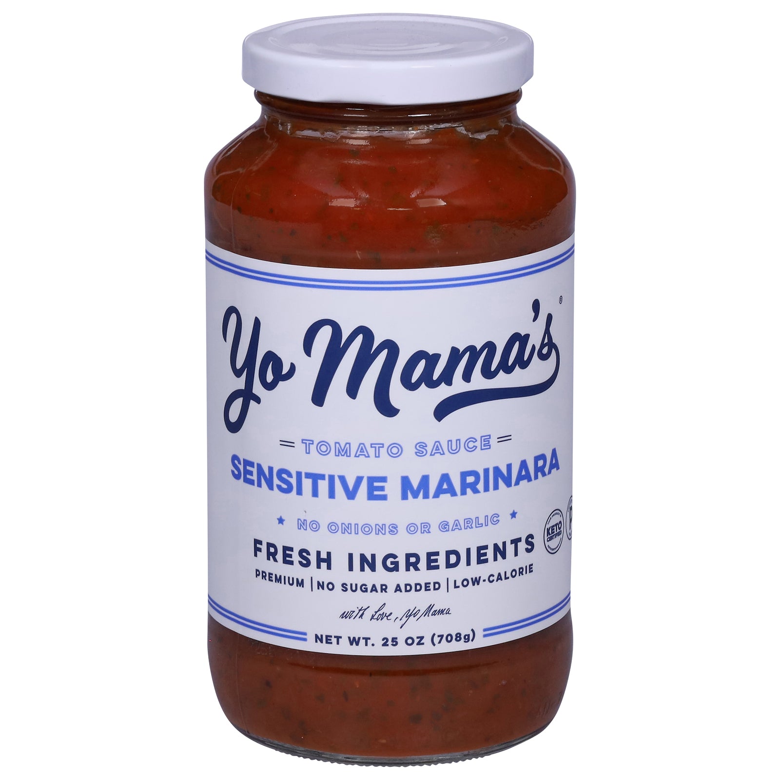 Yo Mama's Foods - Sce Marinara Sensitive - CS of 6-25 OZ