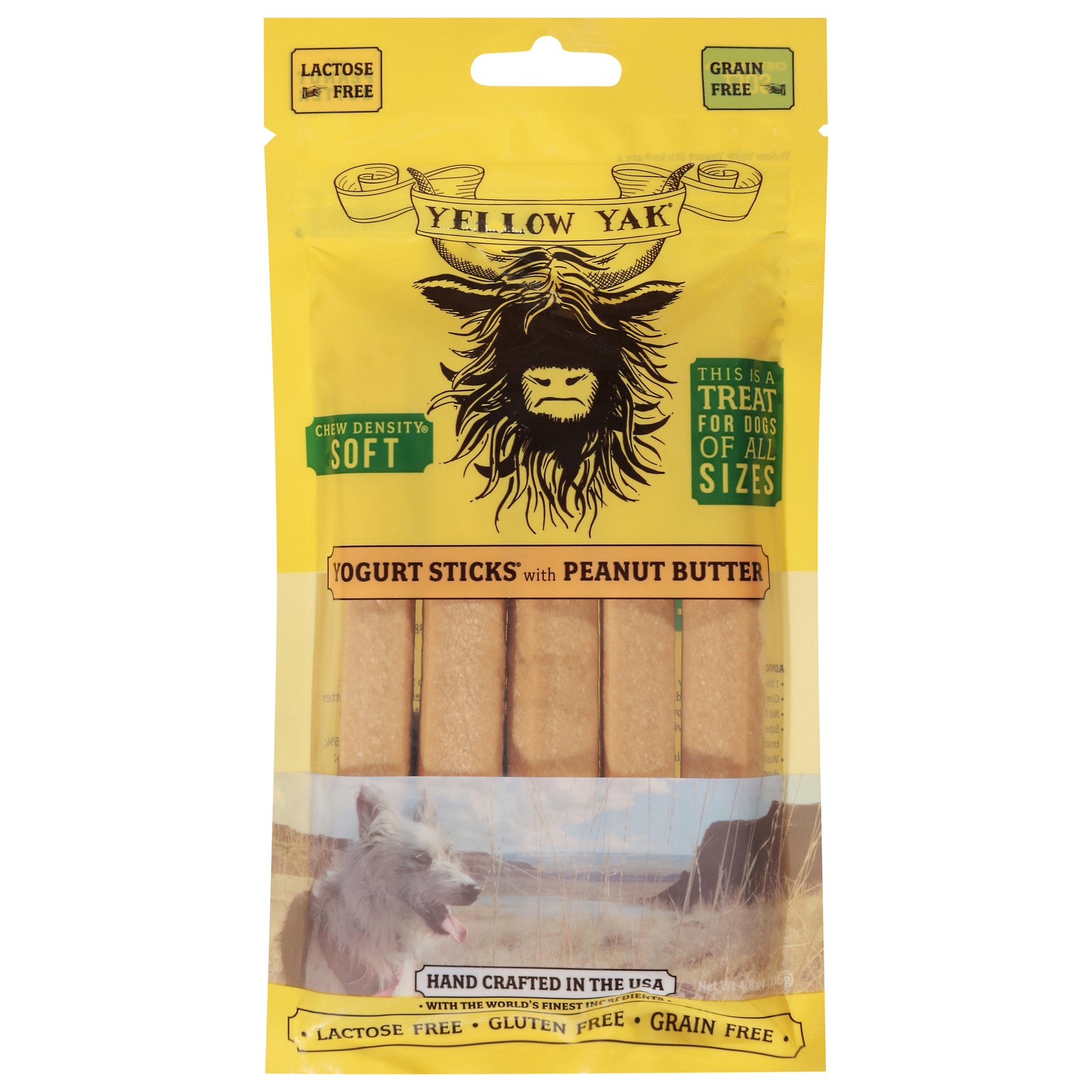 Yellow Yak - Trt Yogurt Stick Pnt Btr - CS of 5-4.8 OZ