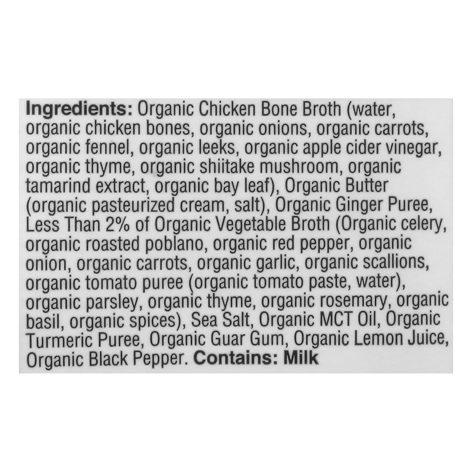 Kettle And Fire - Bone Broth Butter Chicken - Case of 6-16.9 OZ