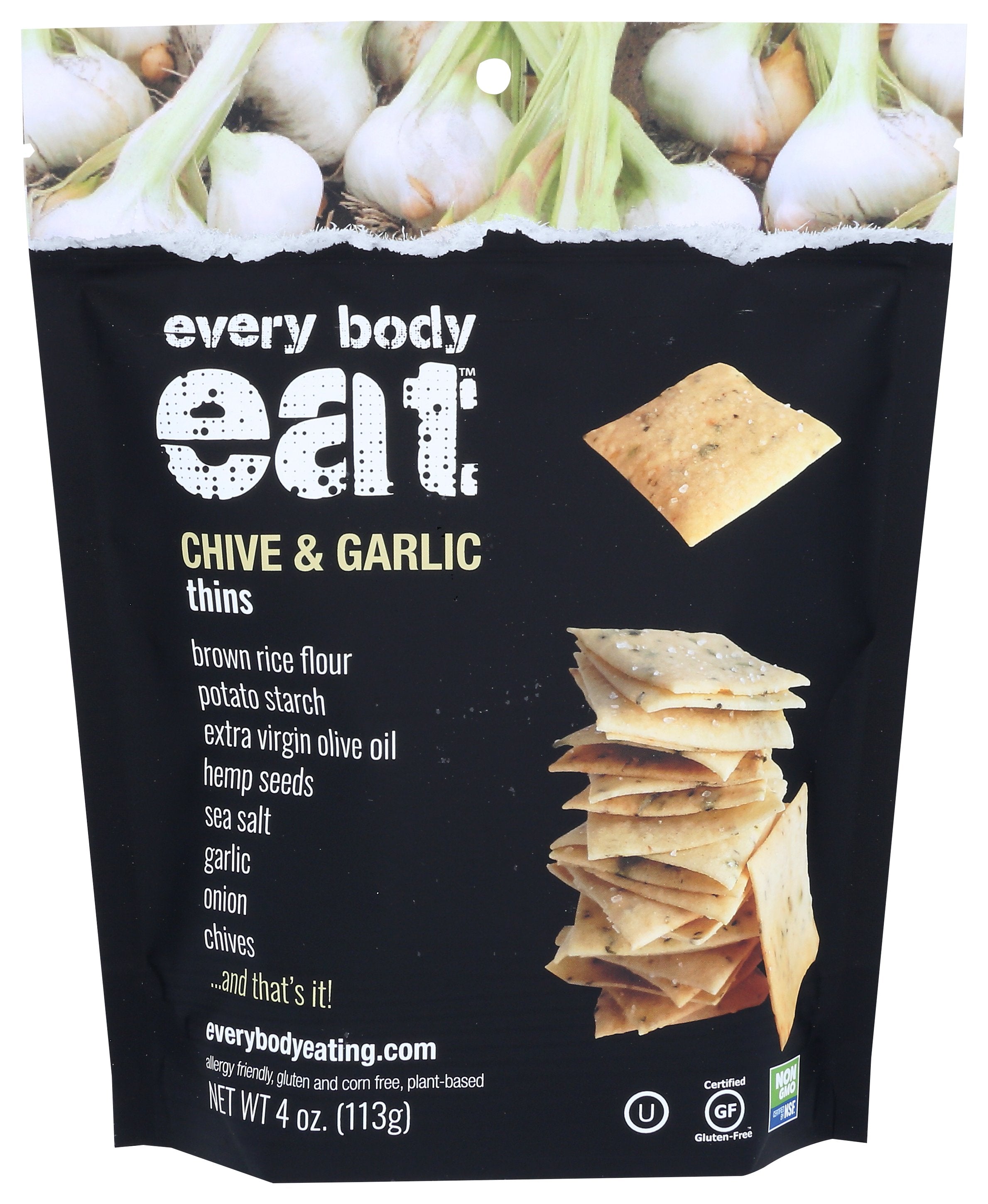 EVERY BODY EAT THINS CHIVE AND GARLIC - Case of 6