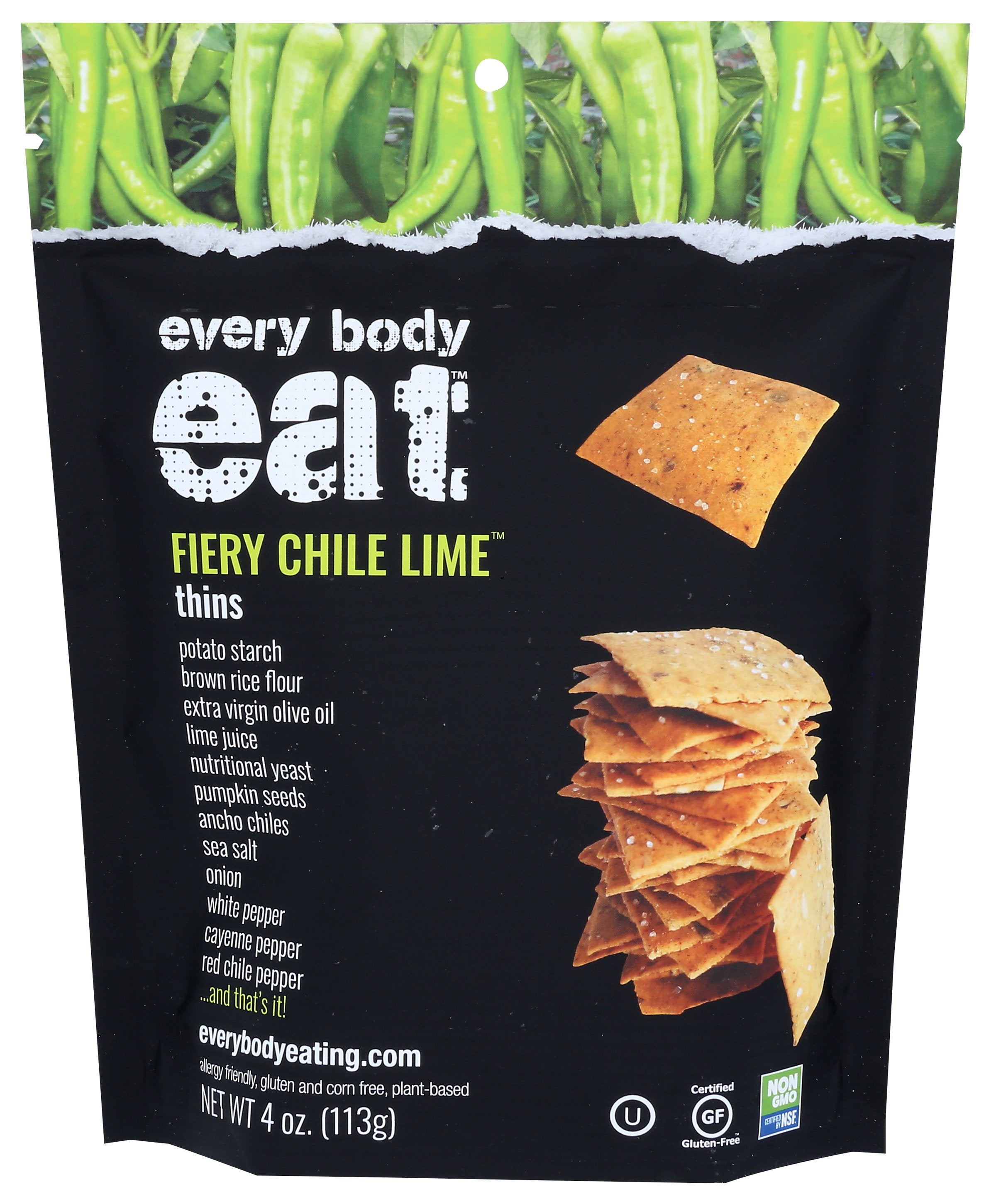 EVERY BODY EAT THINS FIERY CHILE LIME - Case of 6