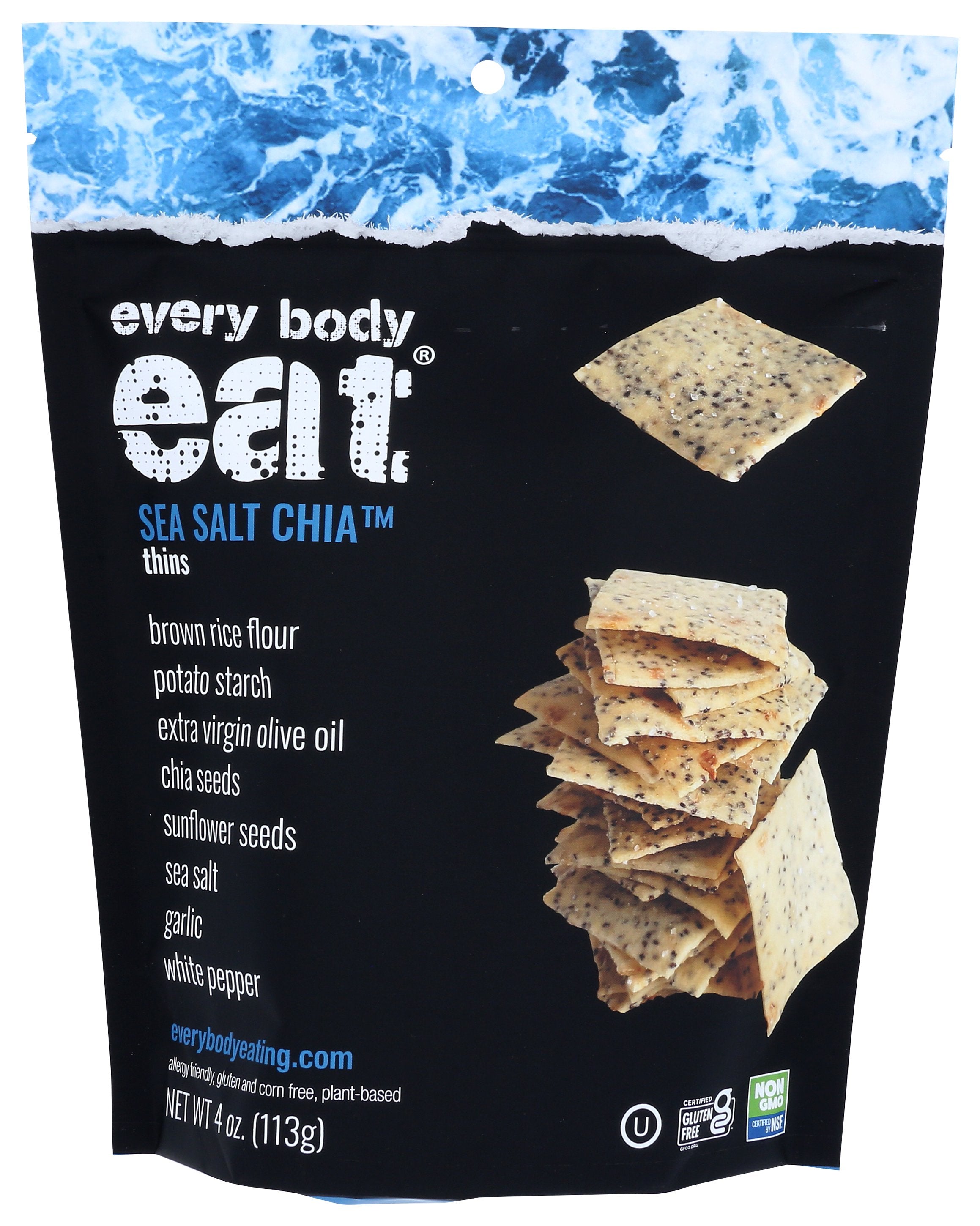EVERY BODY EAT THINS SEA SALT CHIA - Case of 6