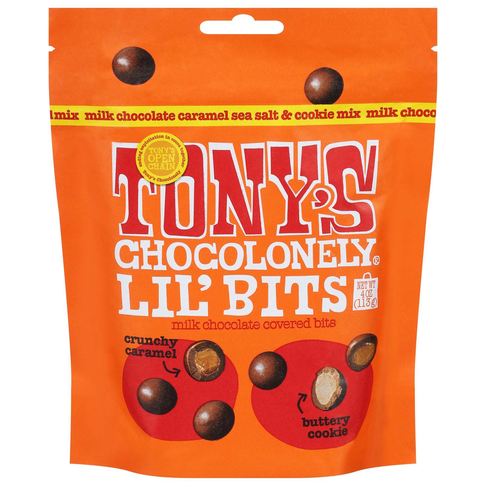 Tony's Chocolonely - Lil Bits Mlk Chc Crml Cky - CS of 8-4 OZ