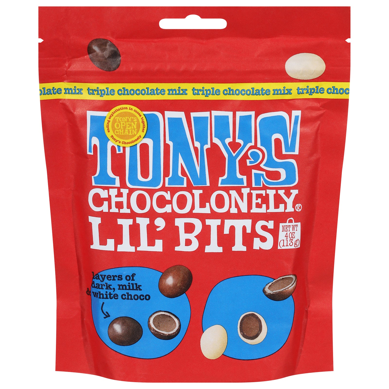 Tony's Chocolonely - Lil Bits Triple Chocolate - CS of 8-4 OZ