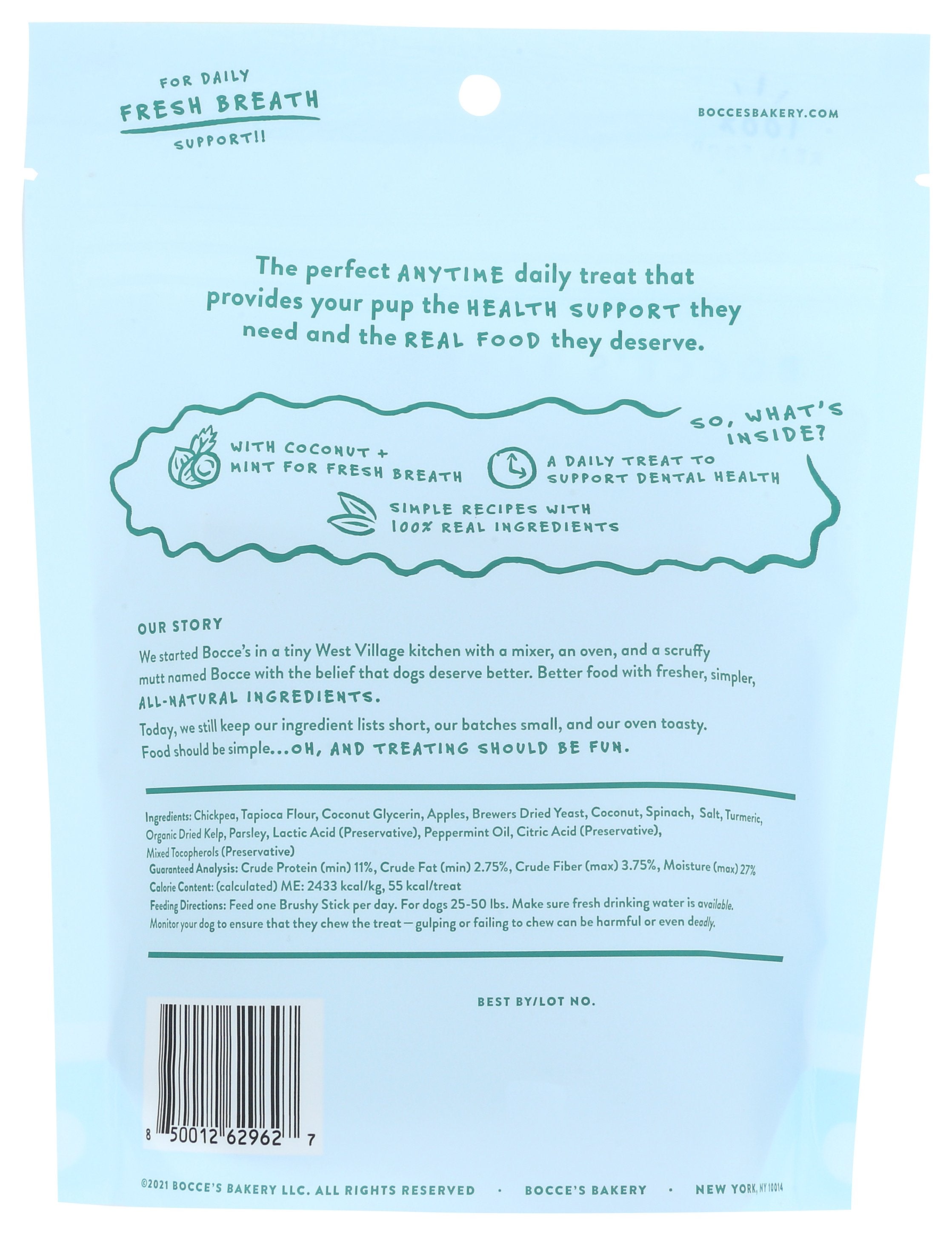 BOCCES BAKERY TREAT DOG STIX CCNUT MNT - Case of 12