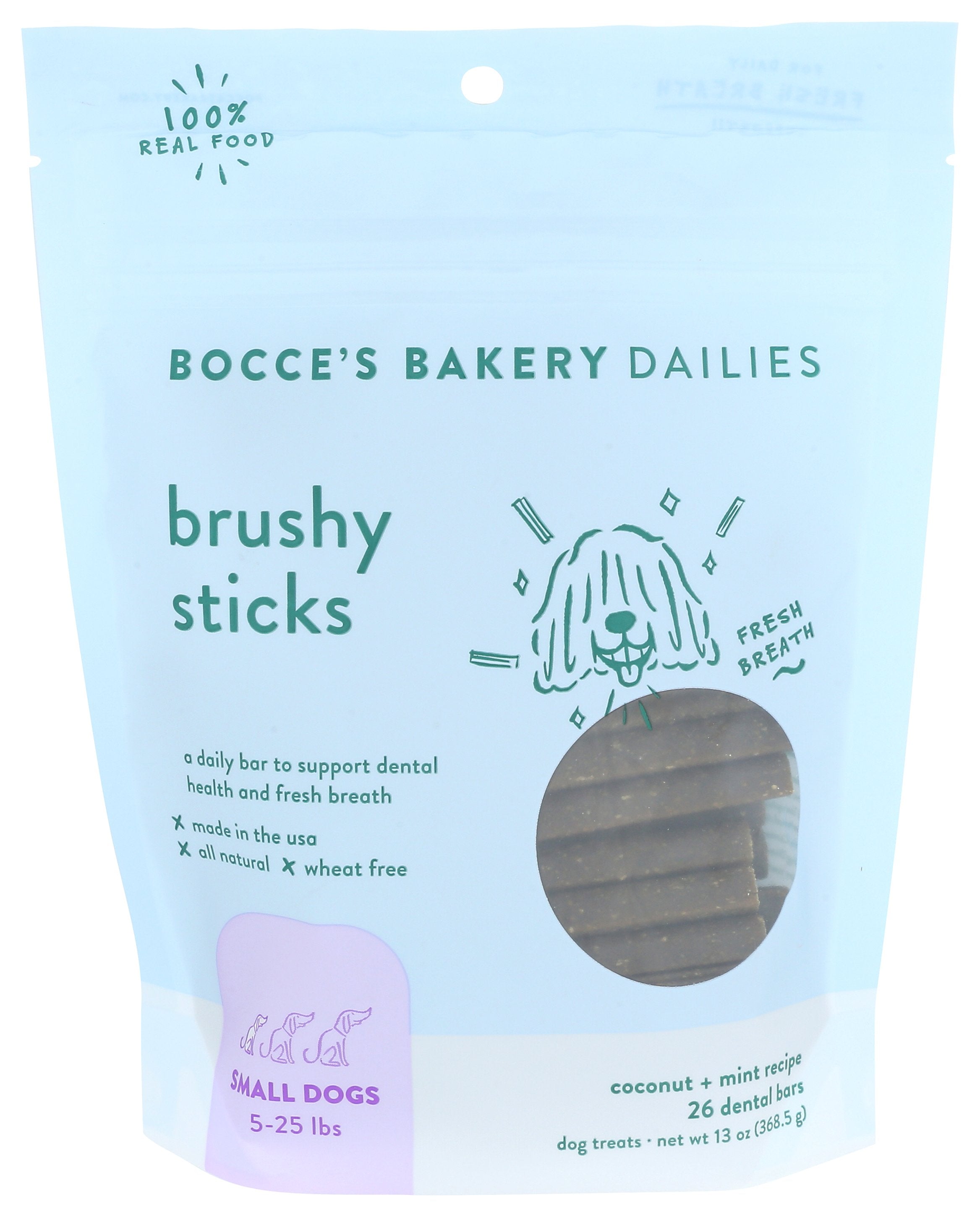 BOCCES BAKERY TREAT DOG BRUSHY STX SML - Case of 12