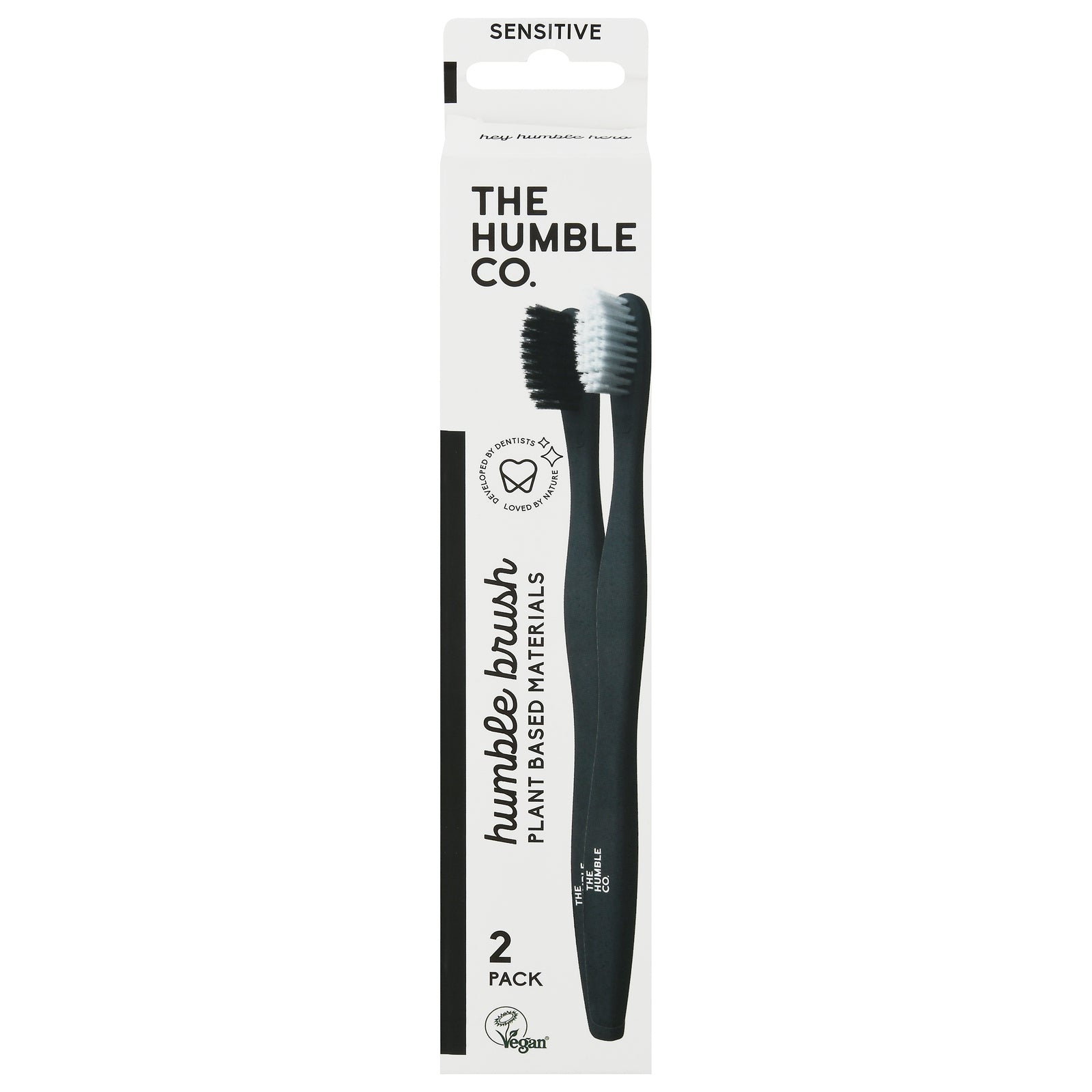 The Humble Co. - Toothbrush Sft Wht/blk Pb - CS of 6-2 CT