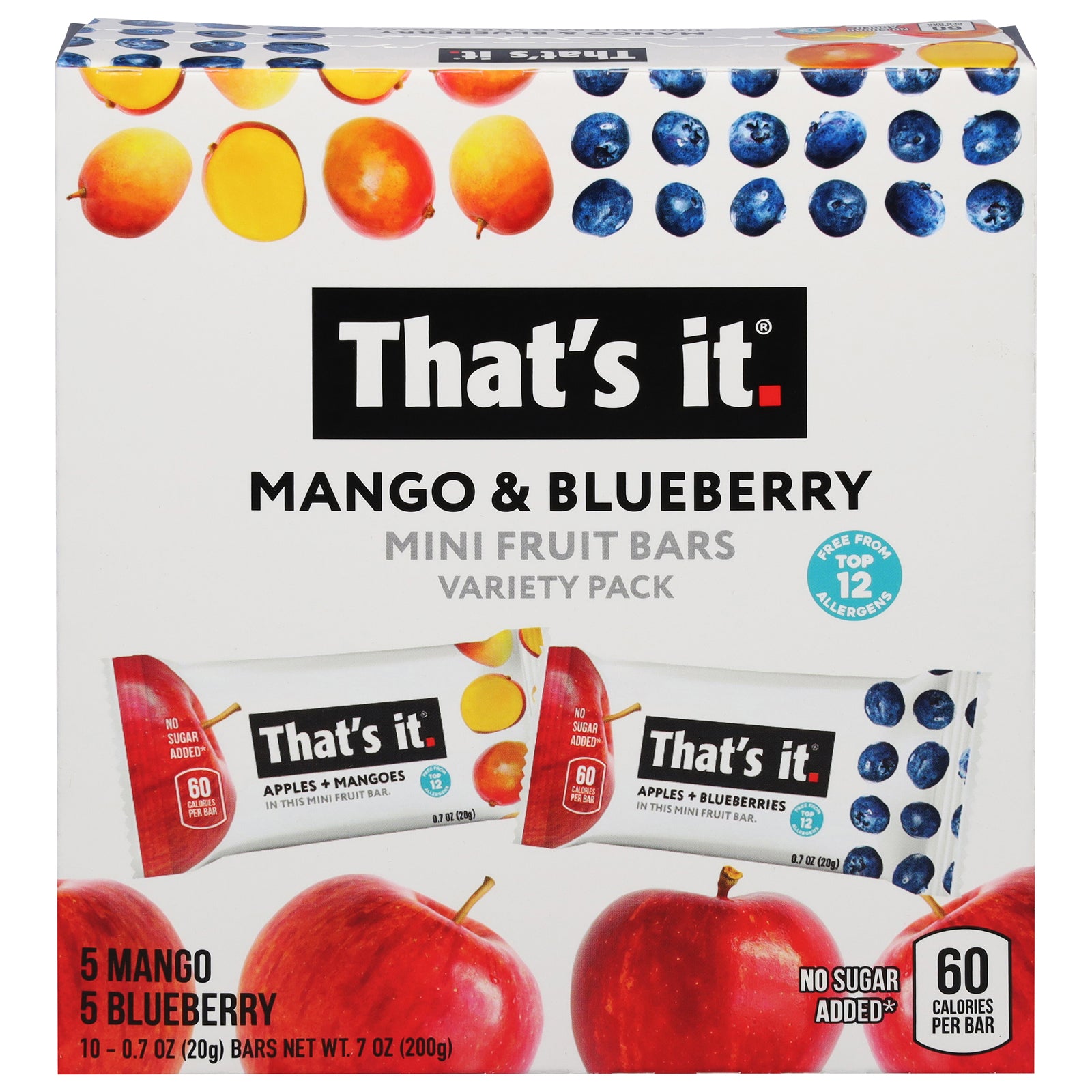 That's It - Frt Bar Mngo&blubry Vrty - CS of 6-7 OZ