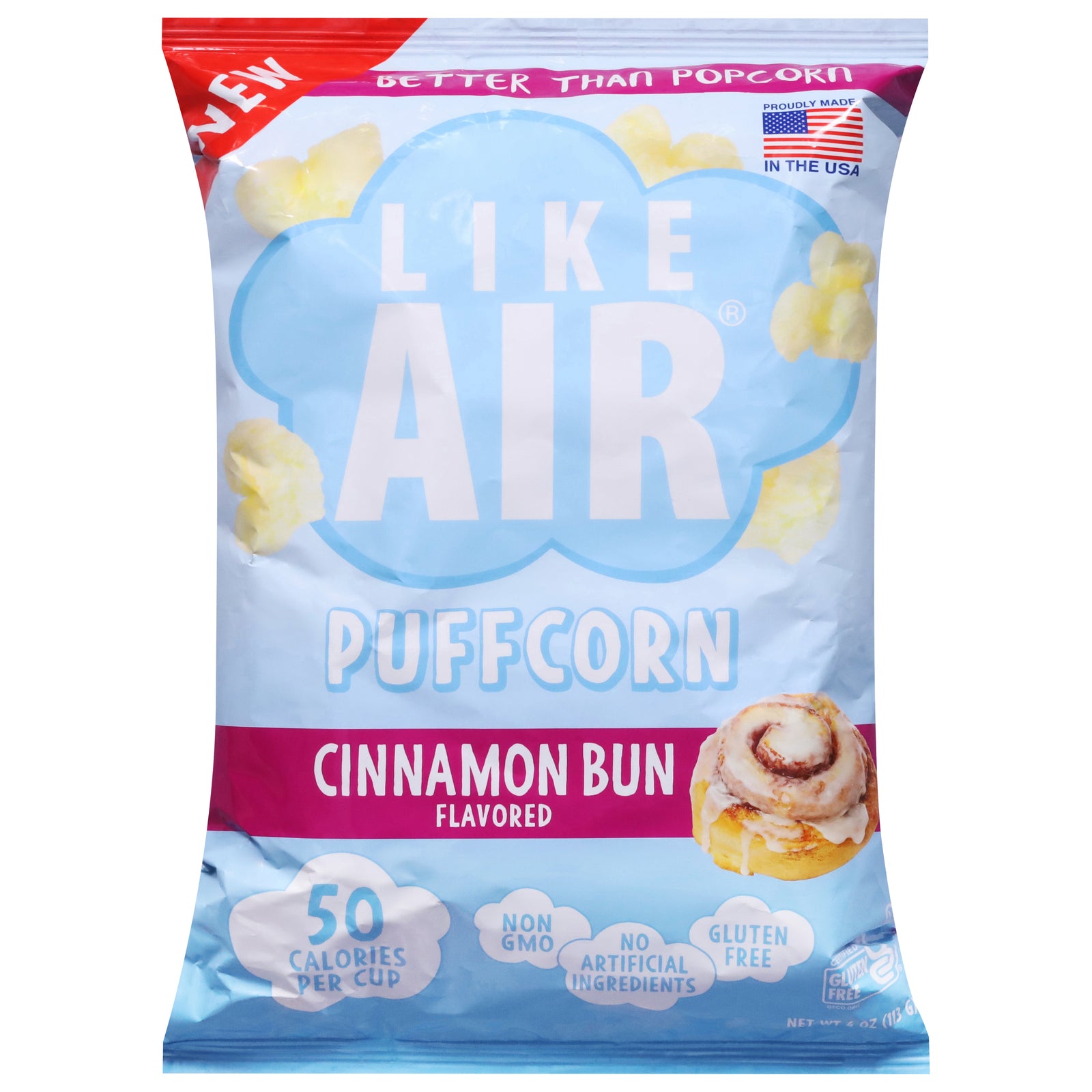 Like Air - Puffcorn Cinnamon Bun - CS of 12-4 OZ