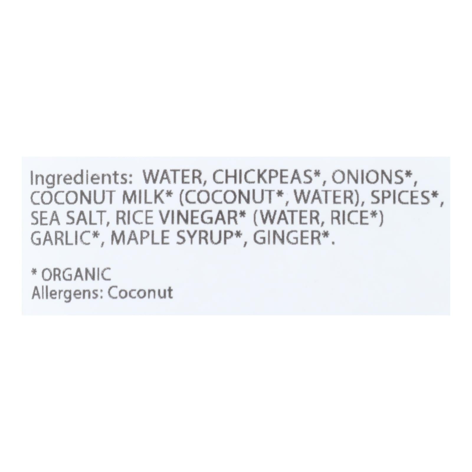 Bean Vivo - Chickpeas Coconut Curry - Case Of 6-10 Oz