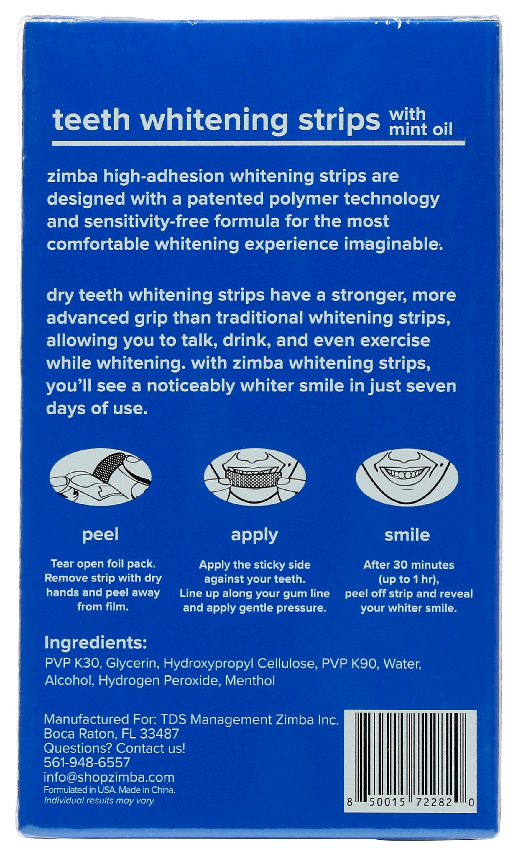 ZIMBA TEETH WHTN STRIPS MINTY - Case of 6