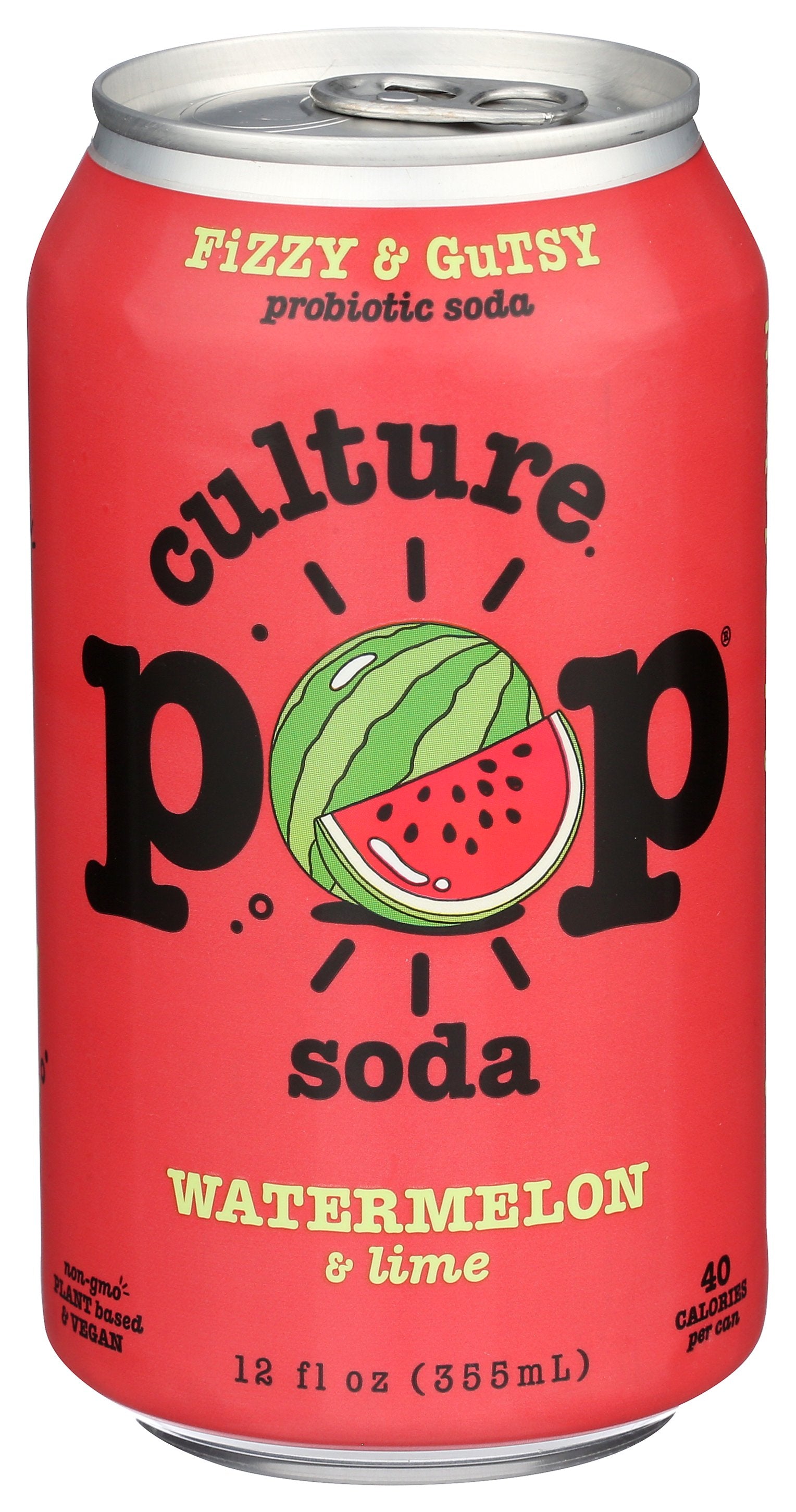 CULTURE POP SODA PROBIOTIC WATERMELON - Case of 12