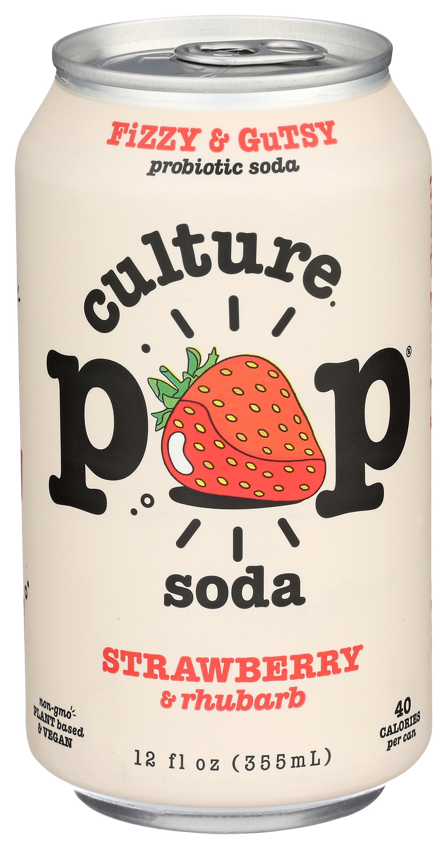 CULTURE POP SODA PROB STRWBRY RHBRB - Case of 12